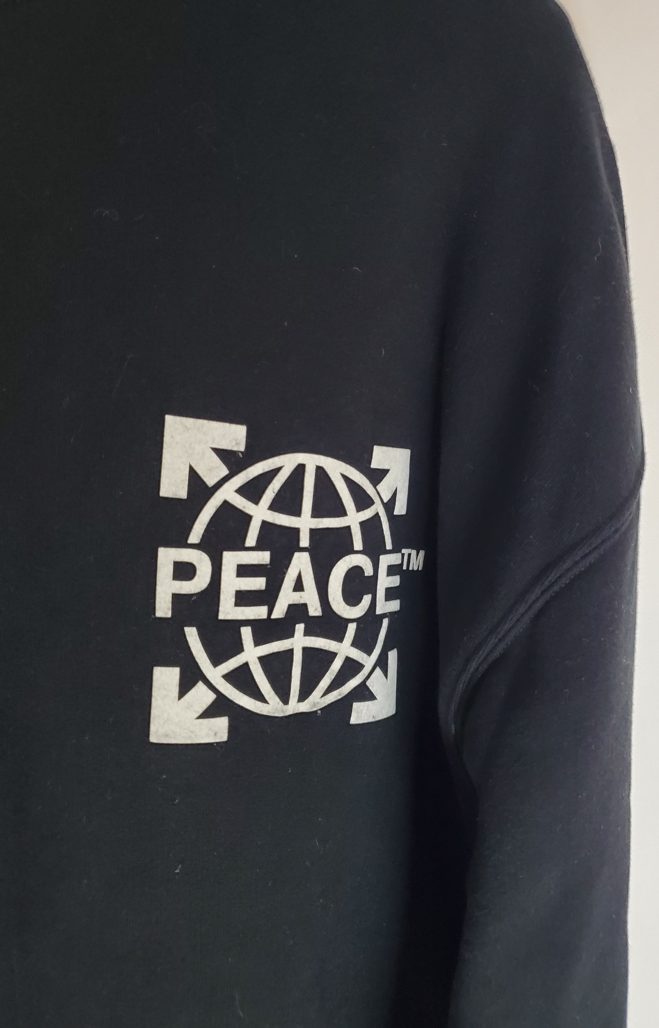 Off-White × Virgil Abloh Off-White Peace sweatshirt Globe Oversized Crewneck Size US S / EU 44-46 / 1 - 3 Thumbnail