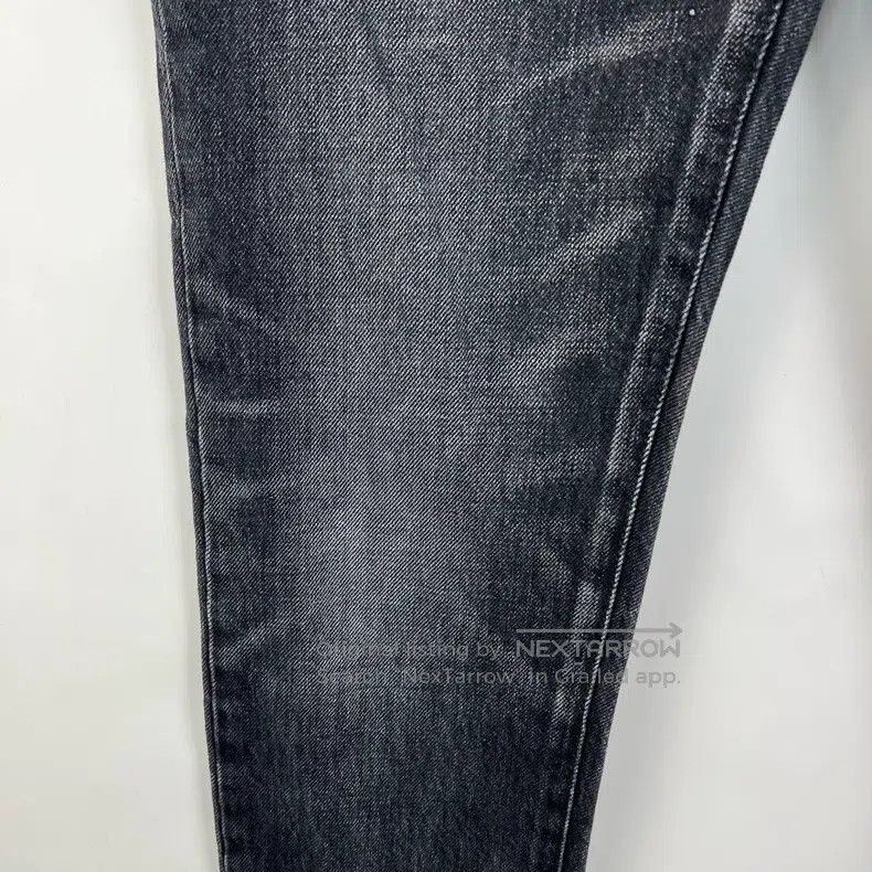 Saint Laurent Paris Saint Laurent Paris Smoked Black Ripple Wash Denim Pants Size US 27 - 4 Thumbnail