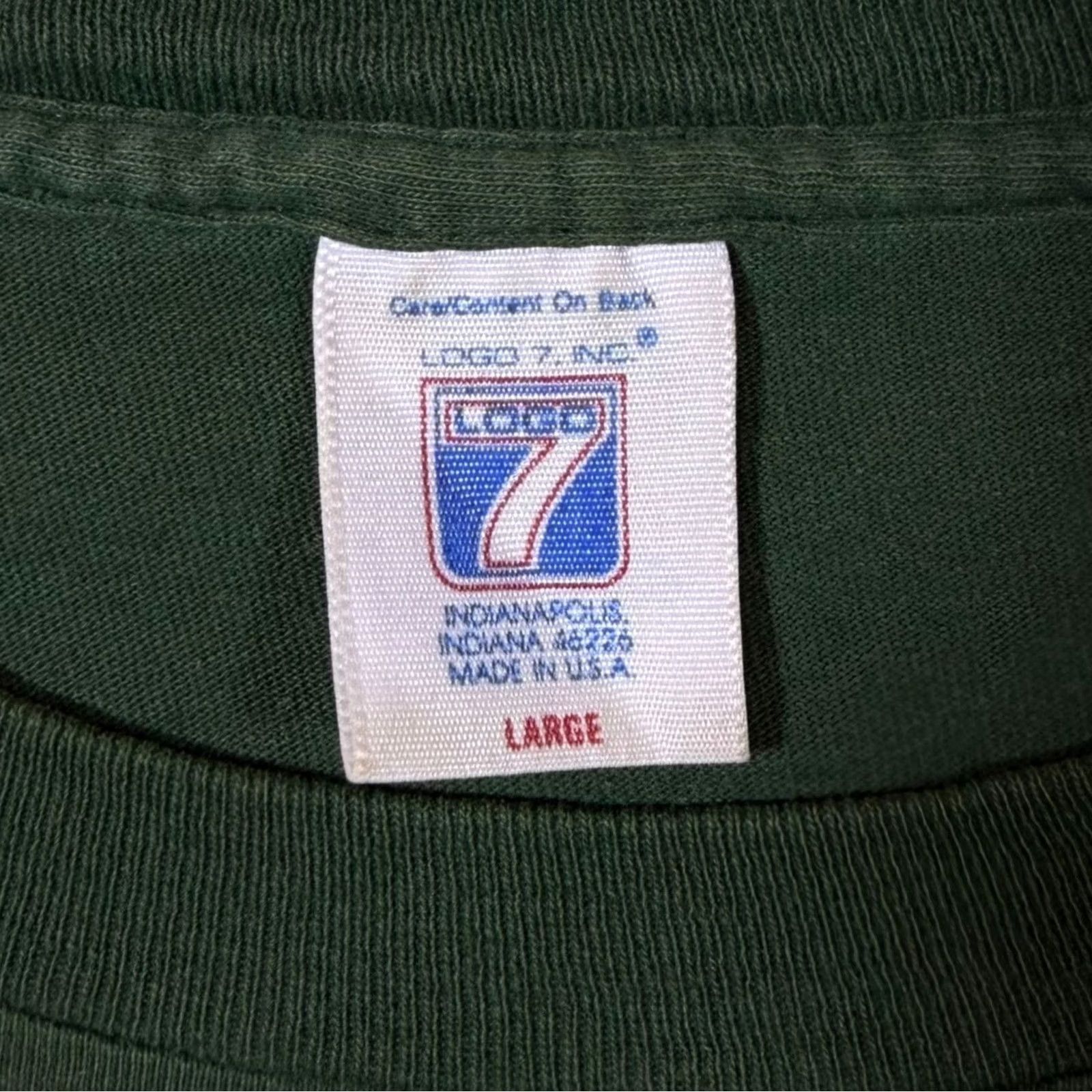 NFL VINTAGE NFL Green Bay Packers Logo 7 1995 T-Shirt Large Green Single Stitch Shirt Mens Size US L / EU 52-54 / 3 - 6 Thumbnail