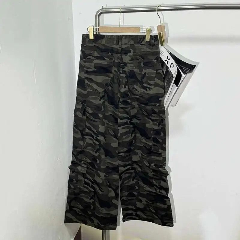 Japanese Brand Camo Cargo Jeans With Pockets Relaxed Fit Size US 34 / EU 50 - 8 Thumbnail