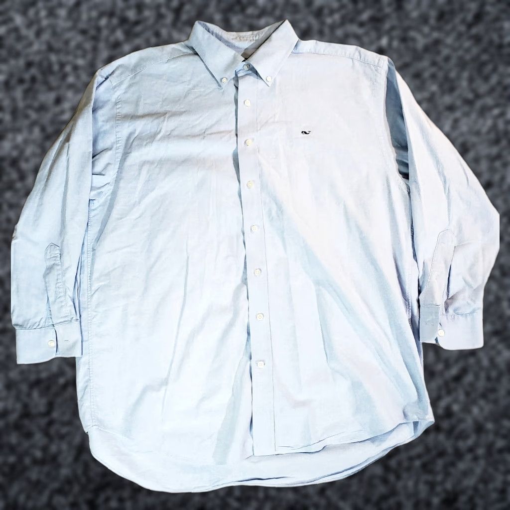Vineyard Vines Vineyard Vines Signature Mens Light Blue Button-Up Classic Fit Whale Shirt XL Shirt Mens Blue 90s? Wait. Size US XL / EU 56 / 4 - 1 Thumbnail