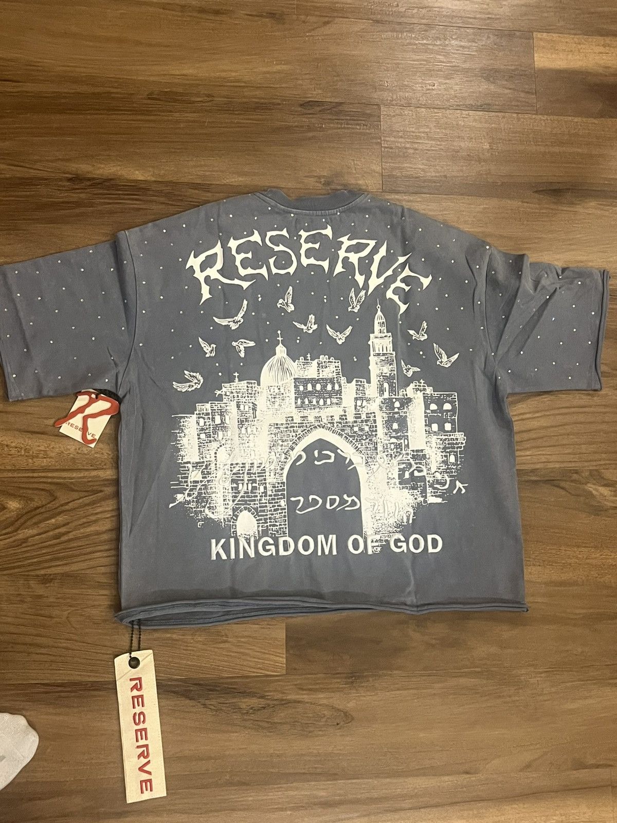 Other Reserve LA blue studded box tshirt medium brand new Size US M / EU 48-50 / 2 - 2 Thumbnail