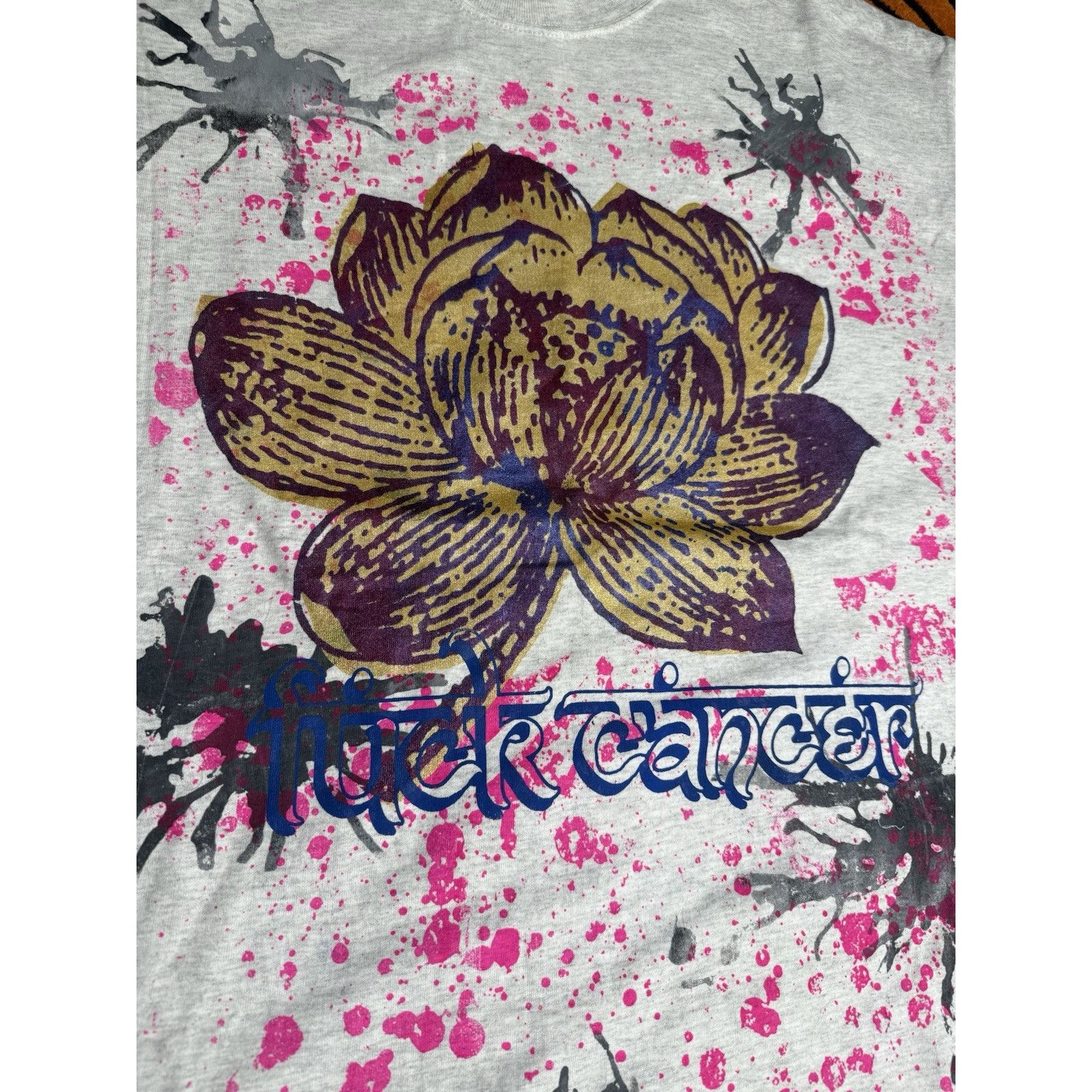 Vintage Don Rock Hand Printed Namaste MF F Cancer Shirt 1/12 Size US XL / EU 56 / 4 - 3 Thumbnail