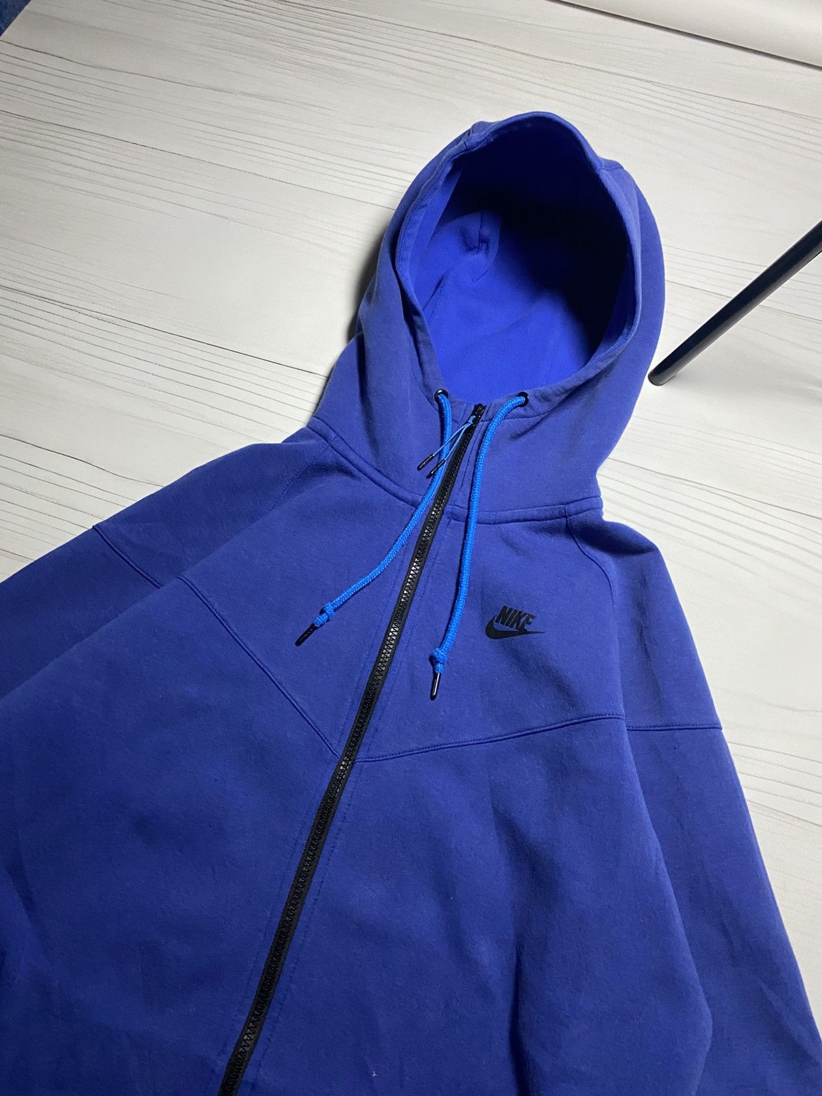 Nike × Vintage Vintage Nike Tach Fleece drill faded y2k zip hoodie Size US L / EU 52-54 / 3 - 17 Thumbnail
