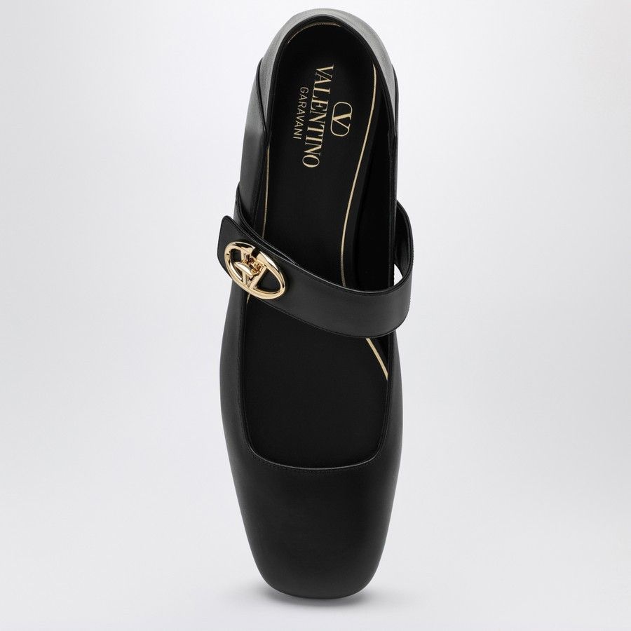 Valentino o1d2blof1024 V Logo Ballerina in Black Size US 10 / IT 40 - 3 Thumbnail