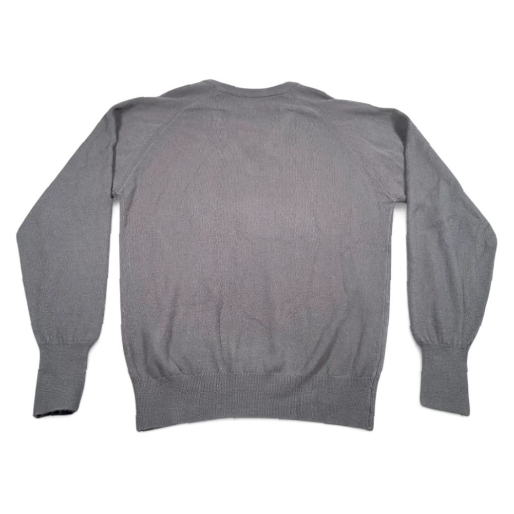 Harrods VINTAGE Harrod Sweater Shirt Mens Large Gray V-Neck Raglan Knit 80s Preppy Acrylic Knit Pullover Size US M / EU 48-50 / 2 - 3 Thumbnail