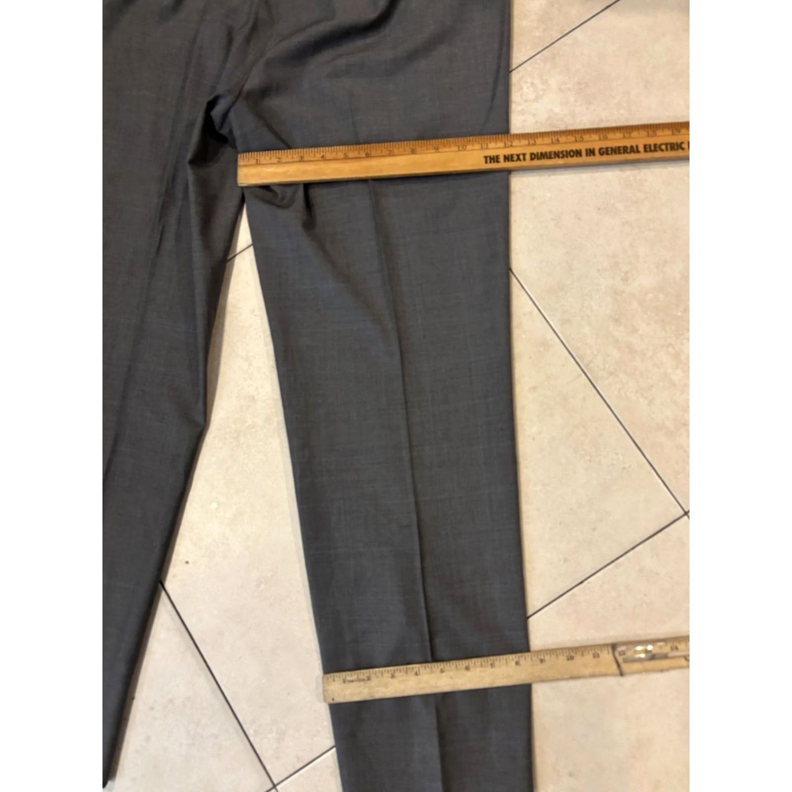 Brooks Brothers Brooks Brothers Mens Dress Pants - 40x31 Gray Plaid Wool Lined Size US 40 / EU 56 - 8 Thumbnail