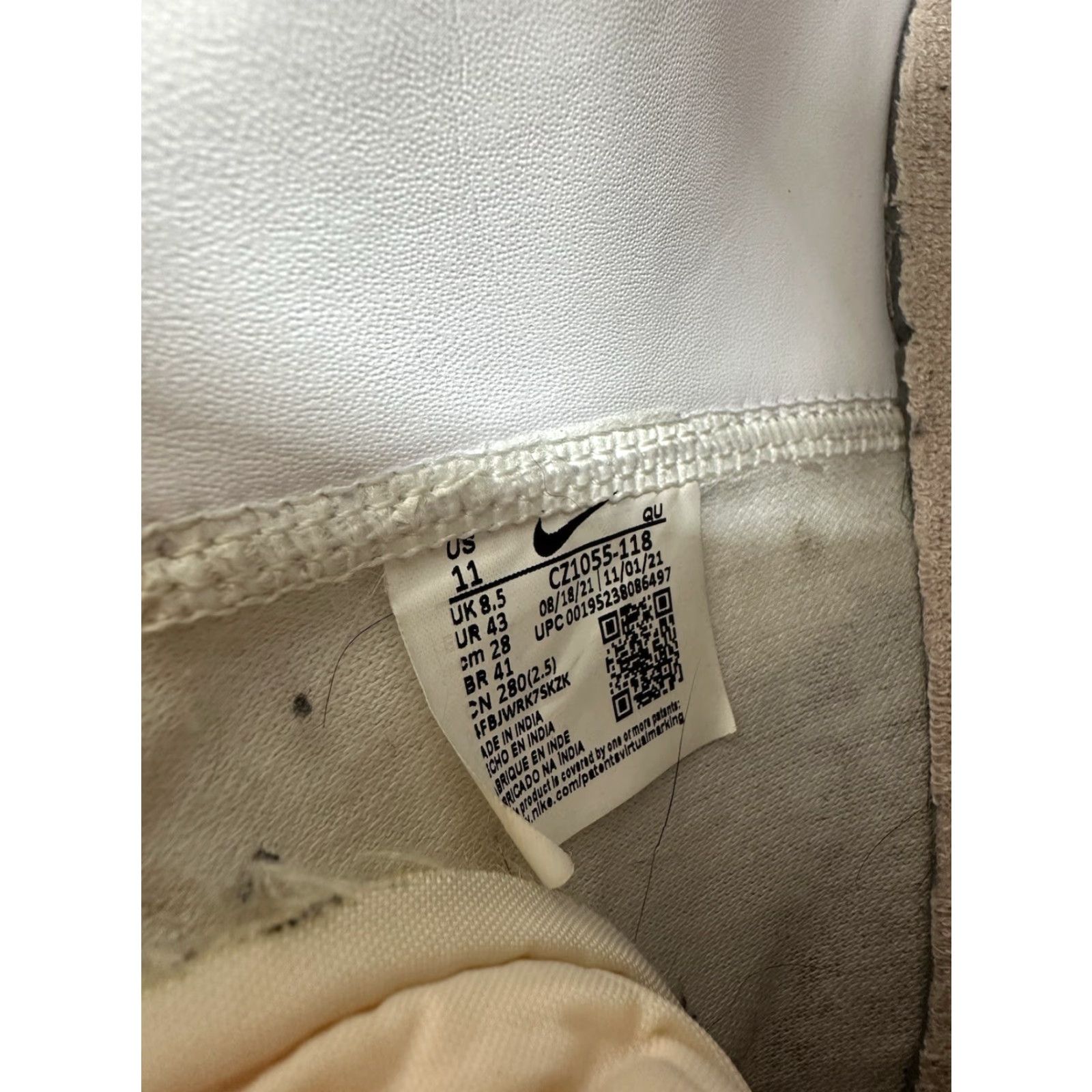 Nike Nike Blazer Mid 77 Womens Sneakers Size 11 Nike White Pink CZ1055-118 Shoes Size L / US 10 / IT 46 - 2 Thumbnail