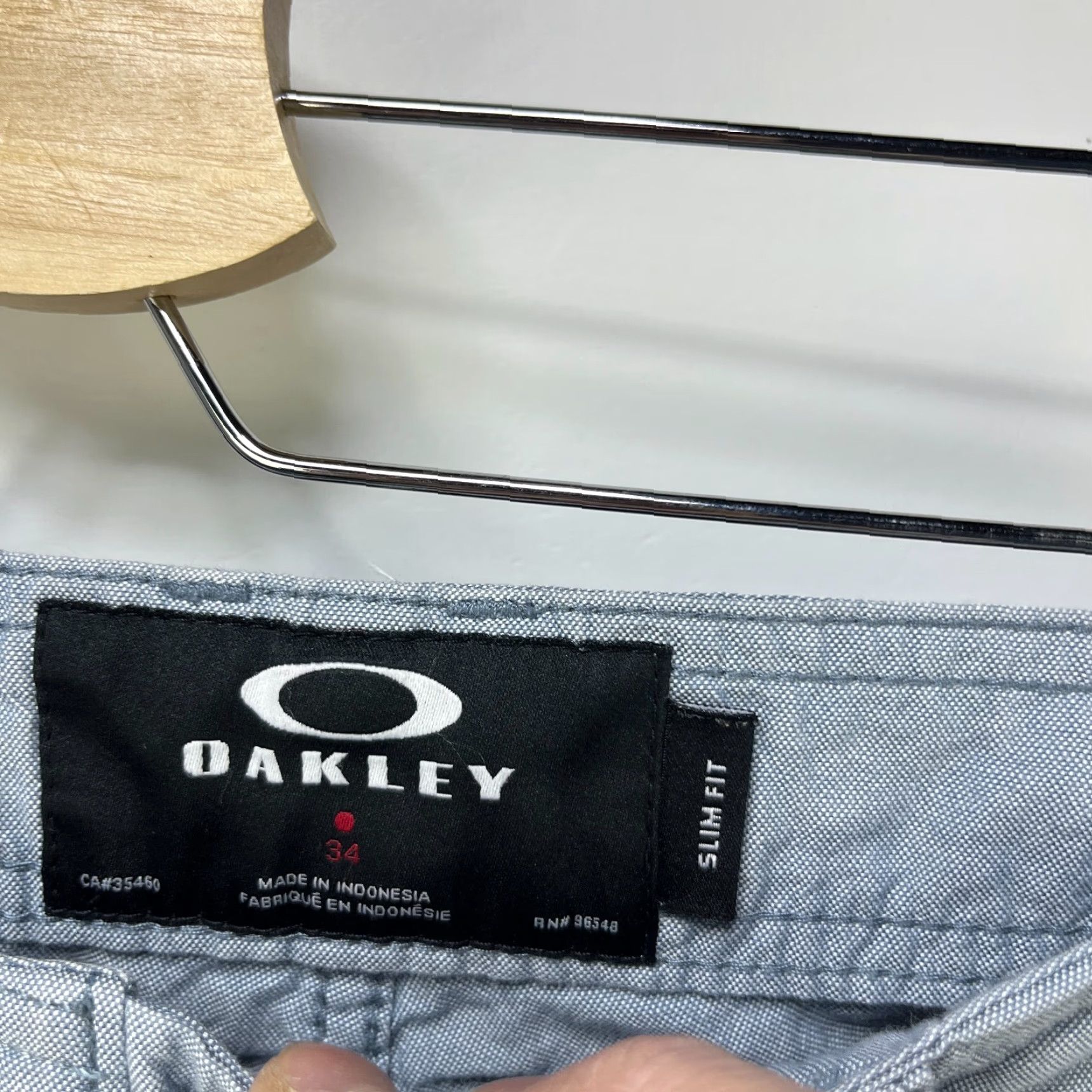 Oakley VINTAGE Oakley Shorts Mens 34 Slim Gray Knit Casual 90s Y2K Style" Size US 34 / EU 50 - 4 Thumbnail