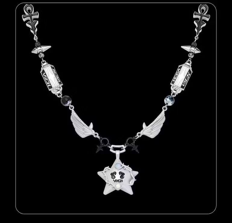 Jewelry Wings Stitching Star Necklace Size ONE SIZE - 2 Thumbnail