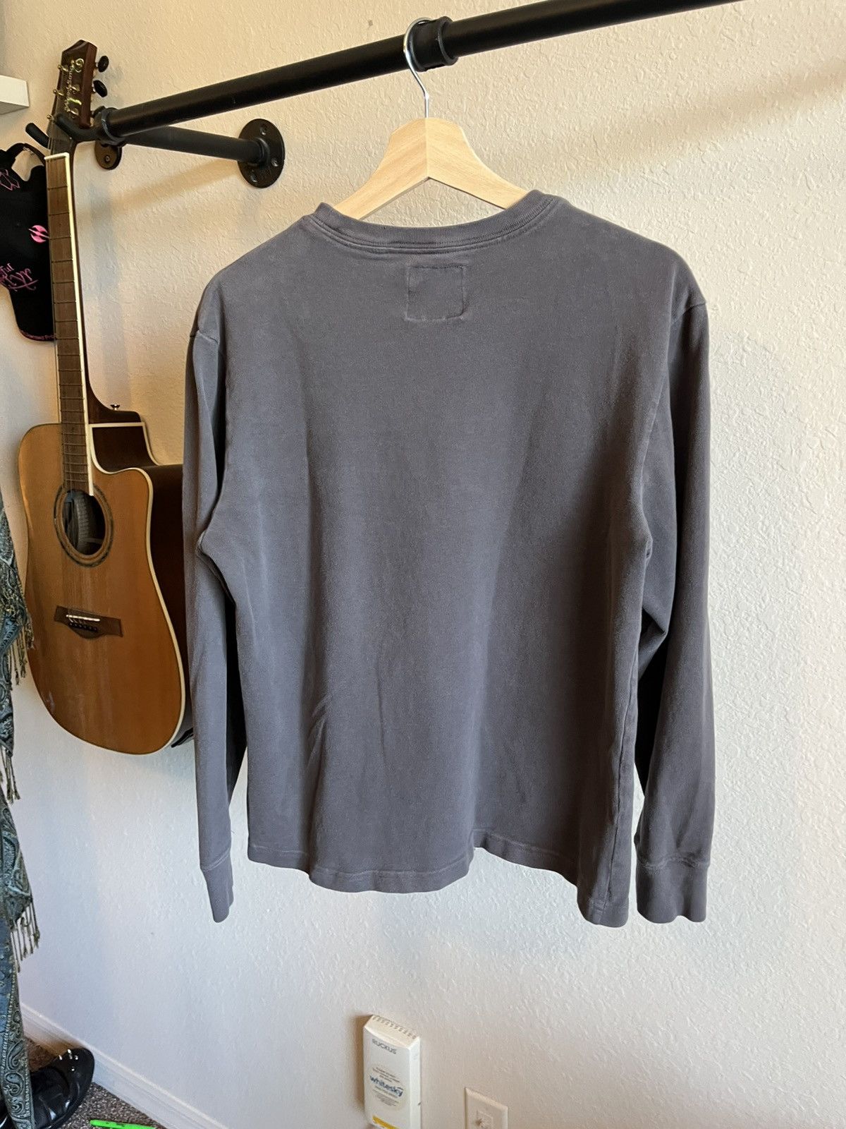 Old Navy Y2K Old Navy Distressed Graphic Long Sleeve Tee — Grey (M) Size M / US 6-8 / IT 42-44 - 2 Thumbnail
