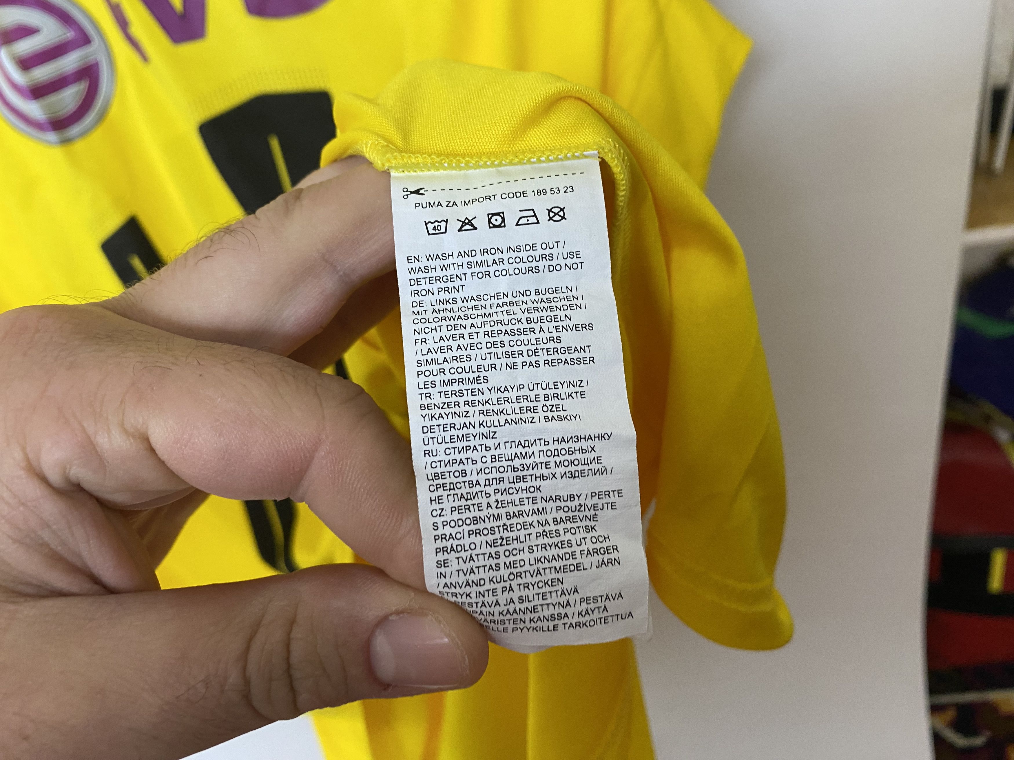 Puma CASTRO #27 BORUSSIA DORTMUND 2016 HOME FOOTBALL SHIRT SOCCER Size US XXL / EU 58 / 5 - 7 Thumbnail