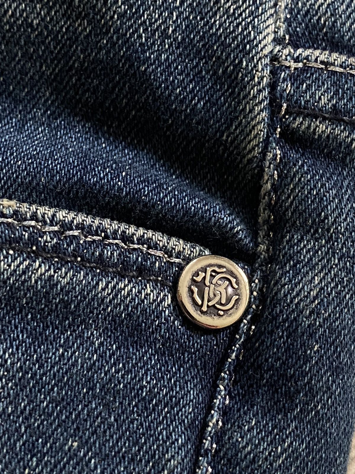 Roberto Cavalli Vintage Roberto Cavalli Flare Stud Jeans Made in Italy Size 32" / US 10 / IT 46 - 5 Thumbnail
