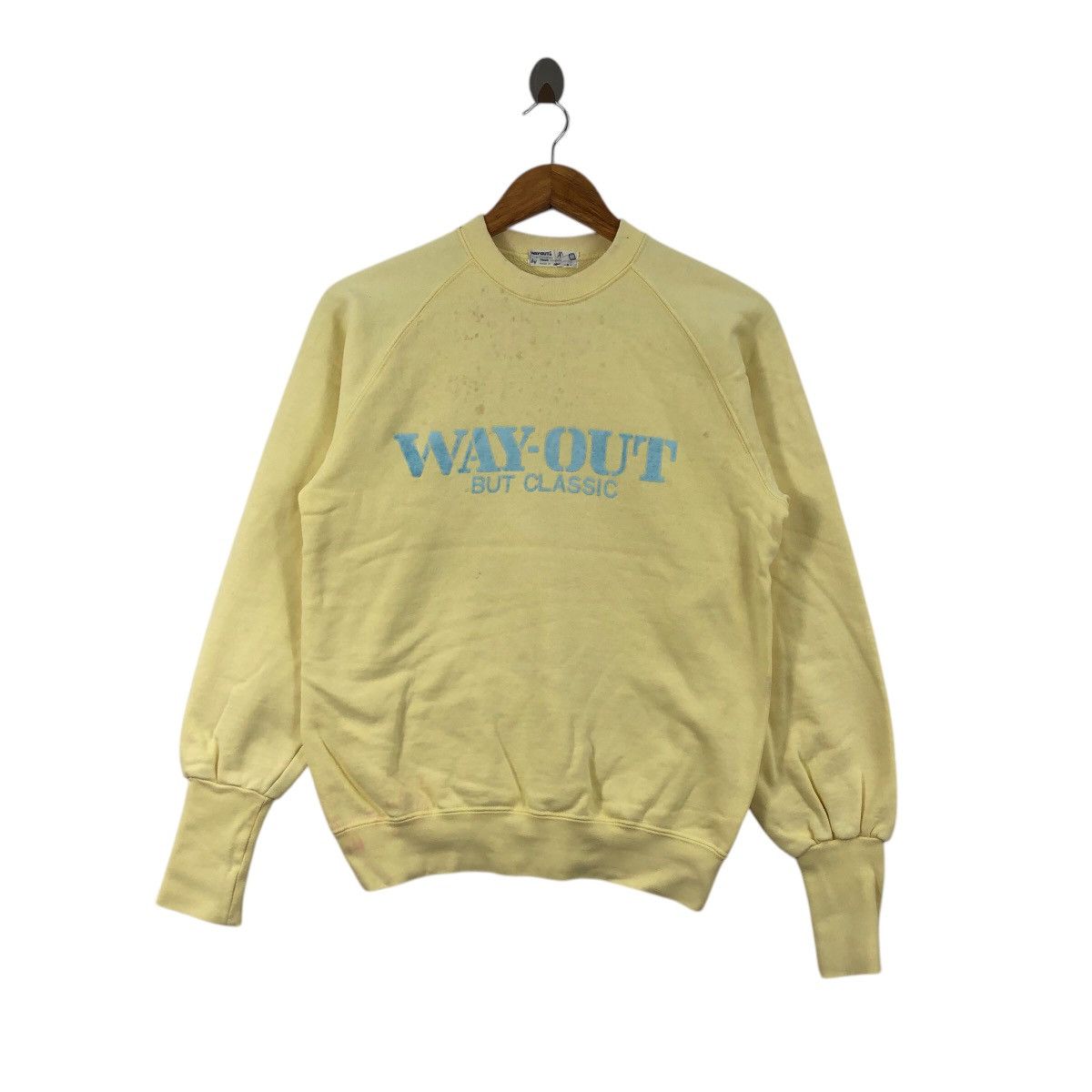 Vintage Vintage 90s WAY-OUT But Classic Sweatshirt Crewneck Vintage Size US M / EU 48-50 / 2 - 1 Thumbnail
