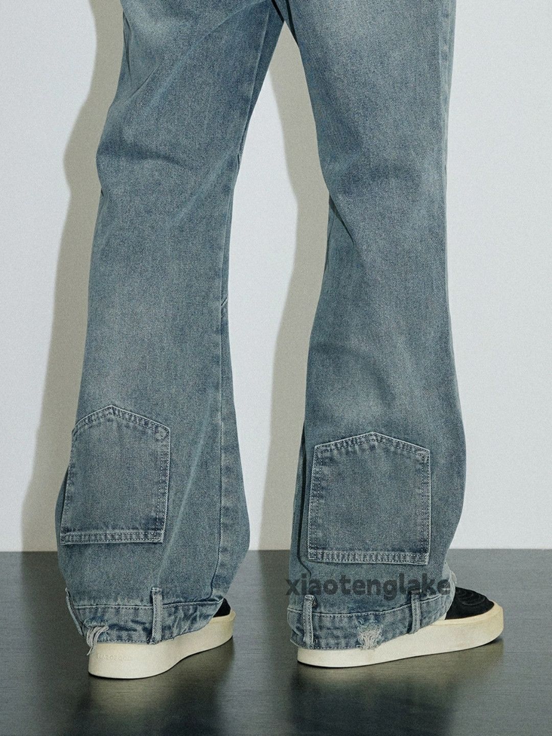 Jean × Vintage washed faded cleanfit yuppie skate punk flared jeans Size US 30 / EU 46 - 4 Thumbnail