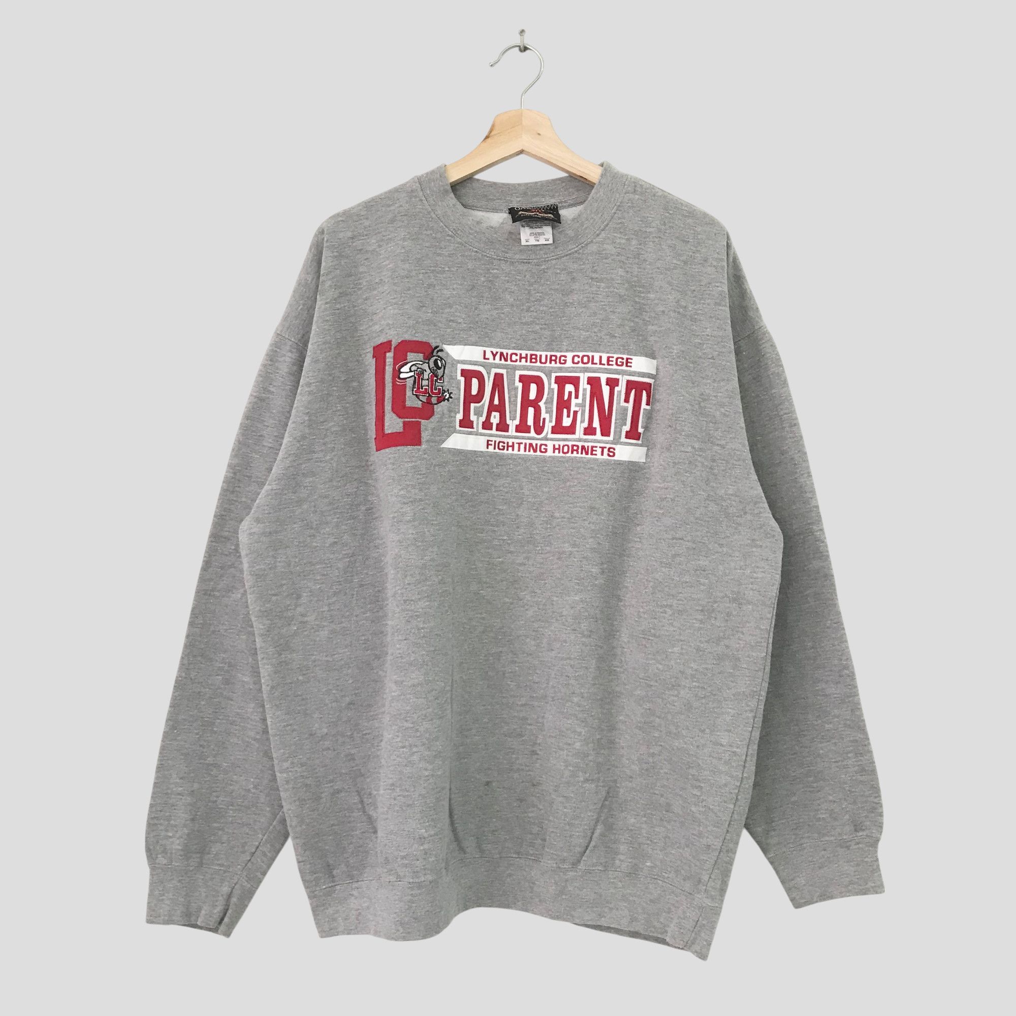 Vintage Vintage University Of Lynchburg Gray Sweatshirt Large - 374 Size US L / EU 52-54 / 3 - 1 Thumbnail