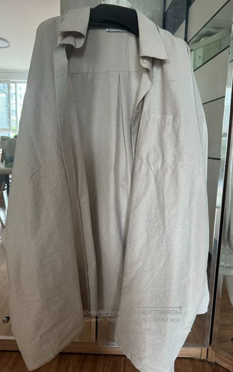 Acne Studios Acne Studios A large-sized high-end grey shirt Size S / US 4 / IT 40 - 1 Thumbnail