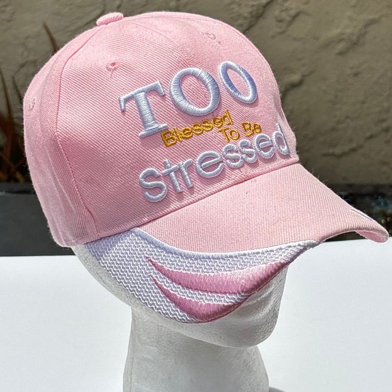 Other 'Too Blessed To Be Stressed' Women's Hat Size ONE SIZE - 1 Thumbnail