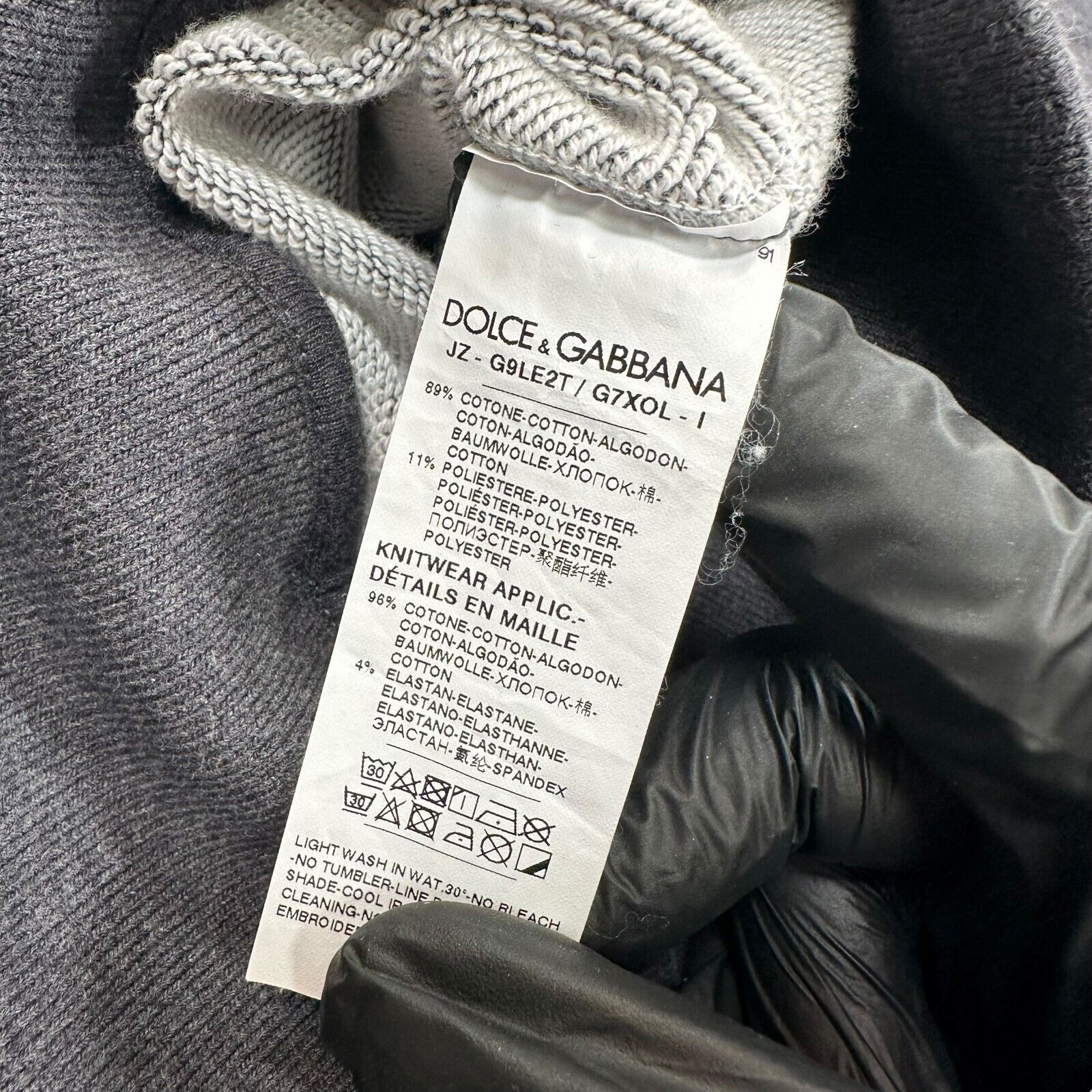 Dolce & Gabbana Dolce & Gabbana Size S Sweatshirt Dark Grey Milano Crown Size US S / EU 44-46 / 1 - 4 Thumbnail