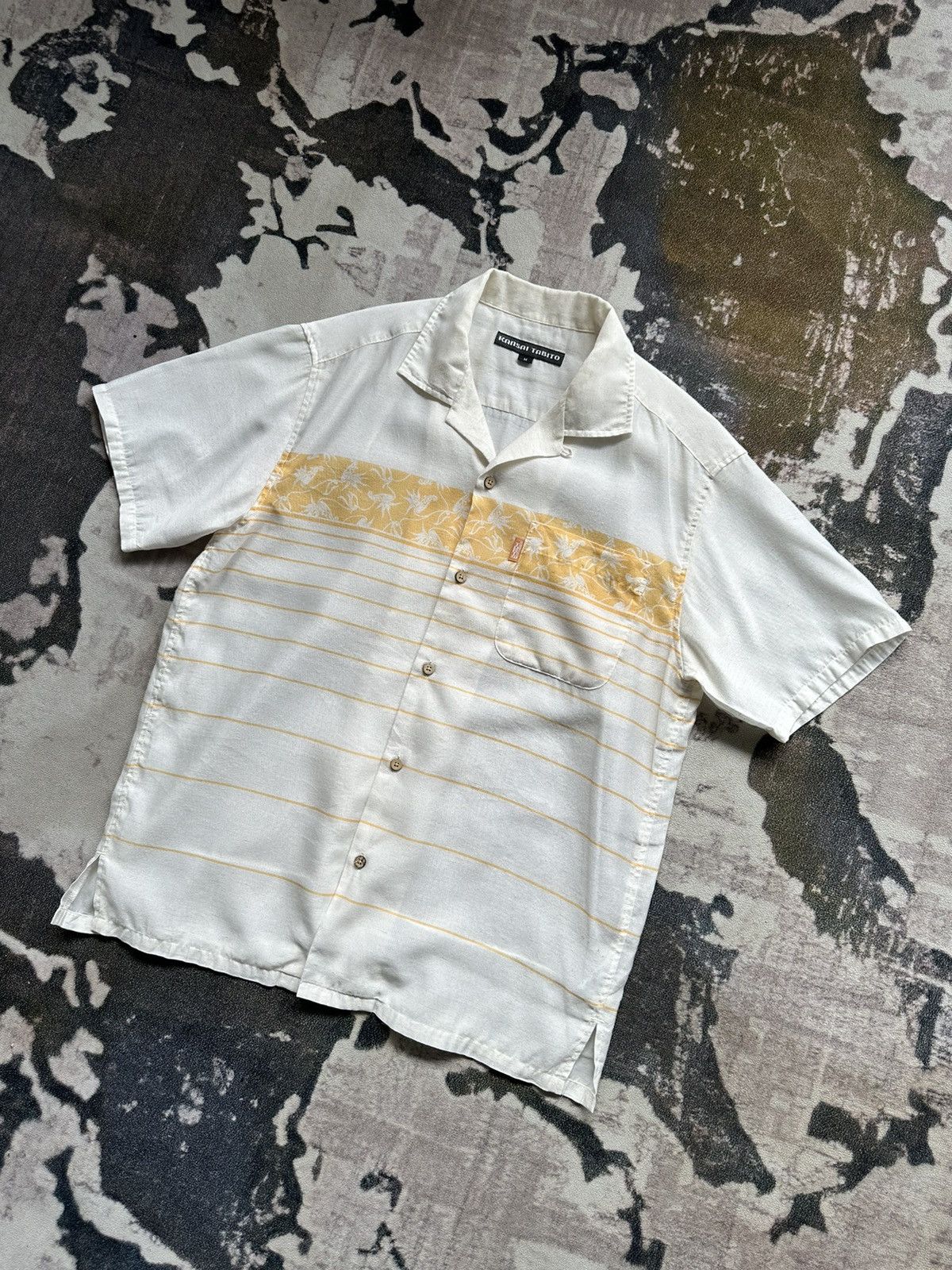 Kansai Yamamoto 2010's Kansai Tabito open collar shirt Size US M / EU 48-50 / 2 - 2 Thumbnail
