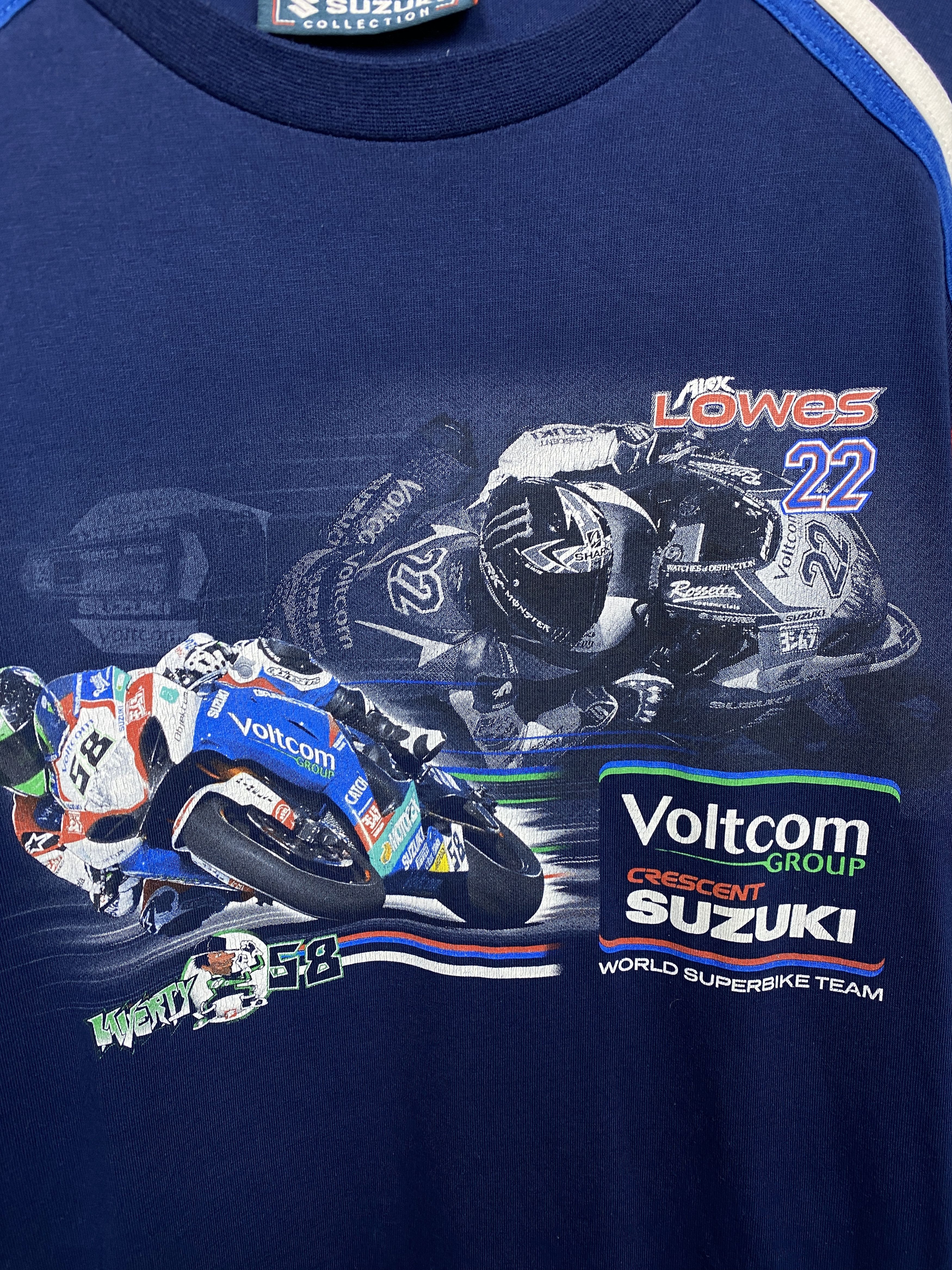 Vintage Suzuki Racing Vintage Mens Crew Neck T-Shirt Size US M / EU 48-50 / 2 - 3 Thumbnail