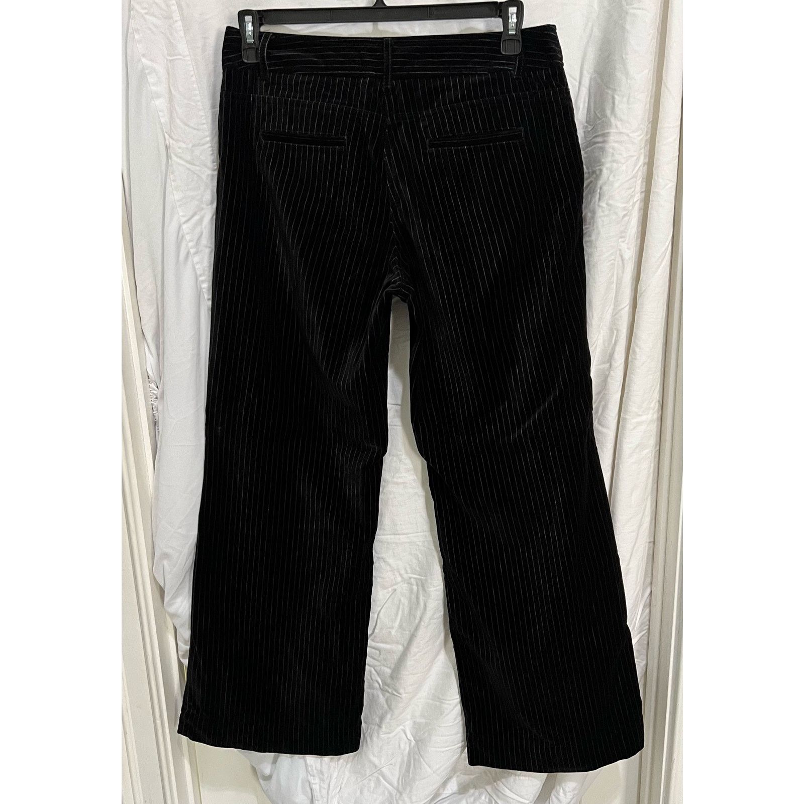 Charter Club Allison Fit Full Length Women's Black Warm Velour Pants EUC Size 30" / US 8 / IT 44 - 10 Thumbnail