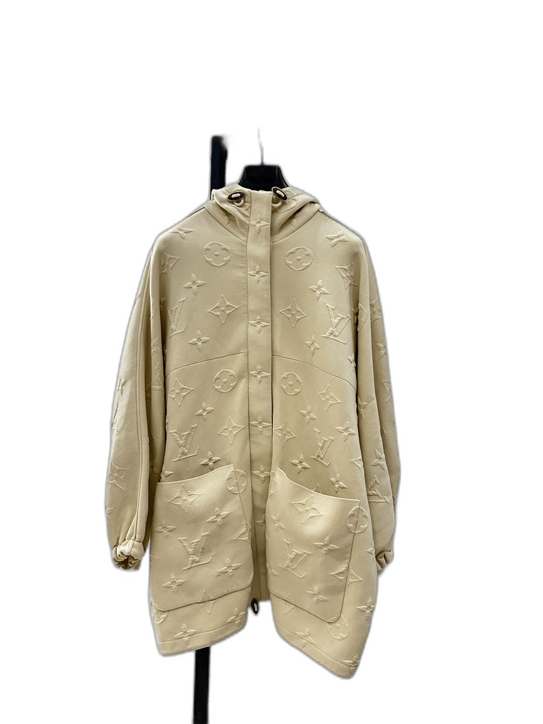 Louis Vuitton Louis Vuitton Hooded Coat with Embossed Logo Size US L / EU 52-54 / 3 - 1 Thumbnail