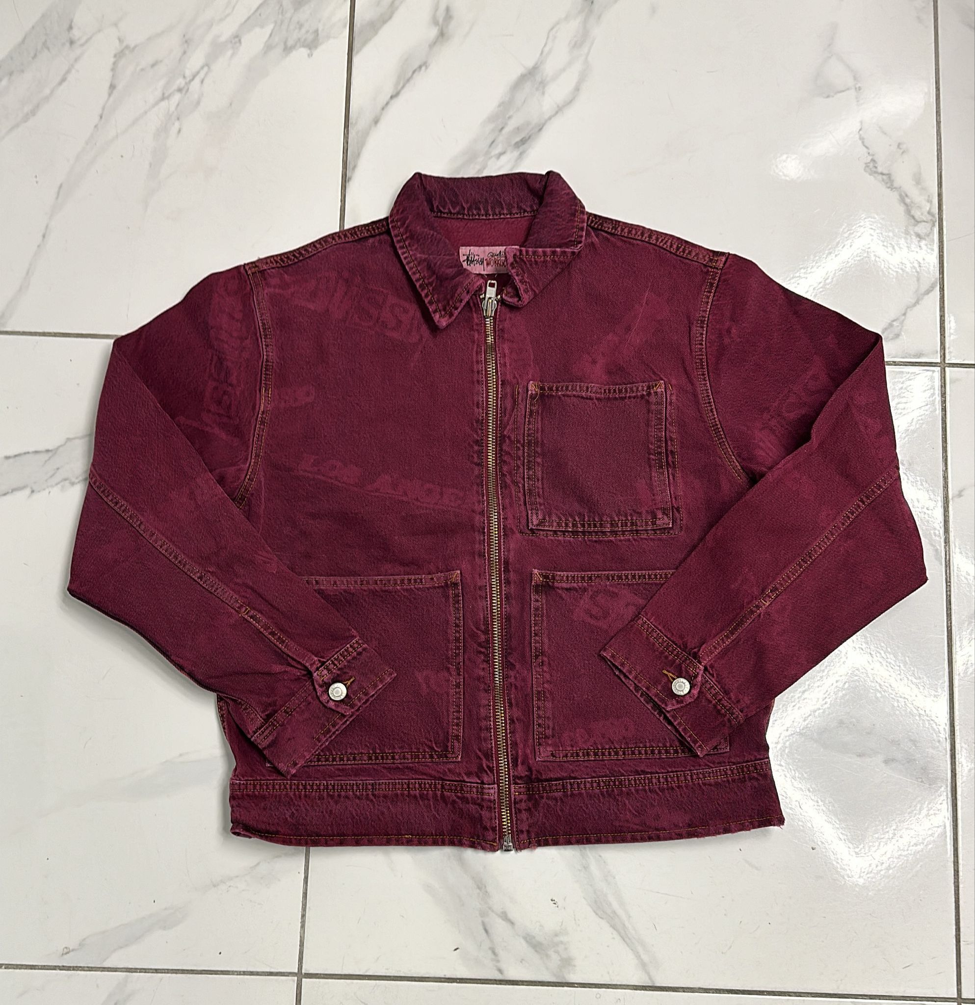 Stussy Denim Work Jacket | Grailed