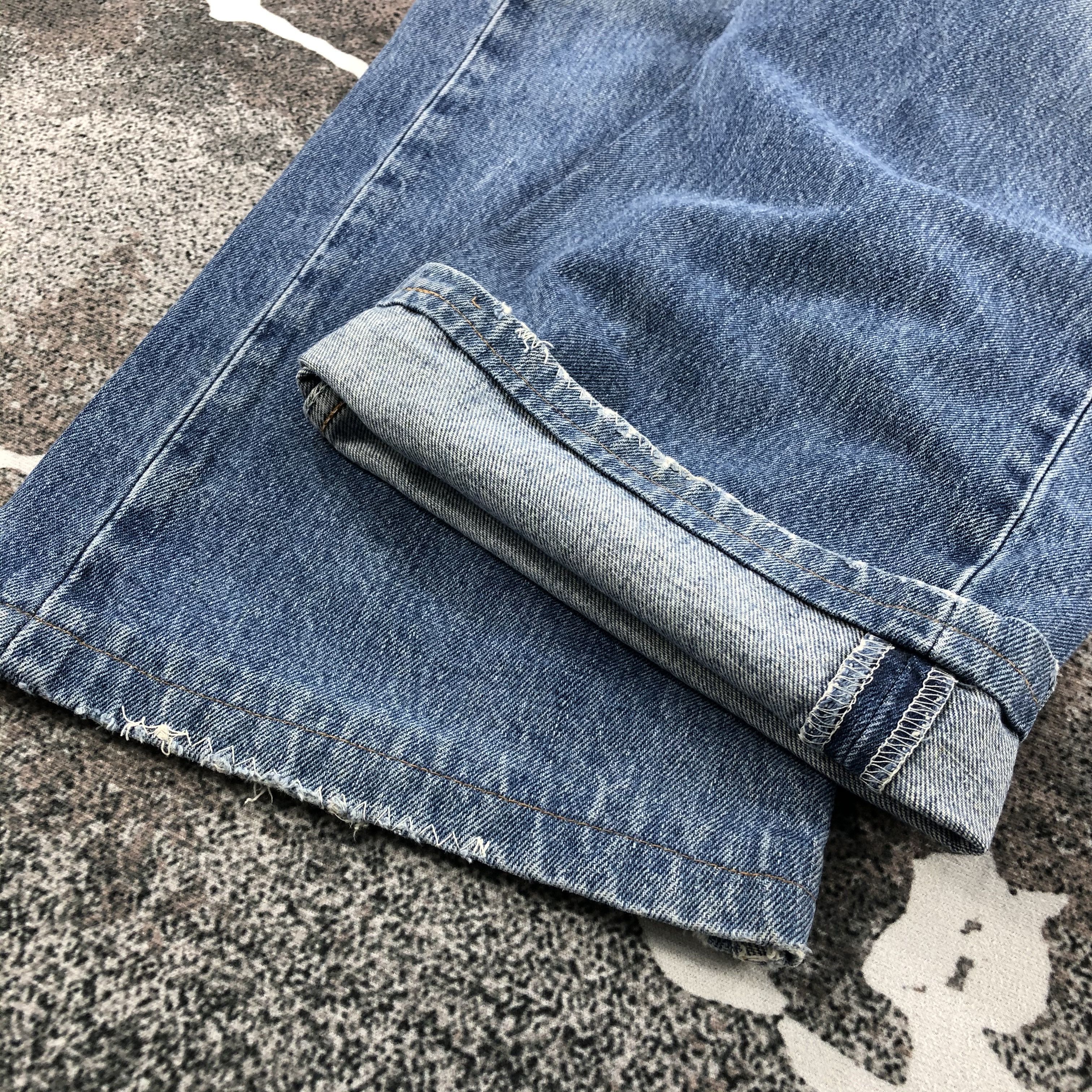 Levi's Vintage Levis 501 Jeans Faded Blue Distressed Denim KJ612 Size US 38 / EU 54 - 7 Thumbnail
