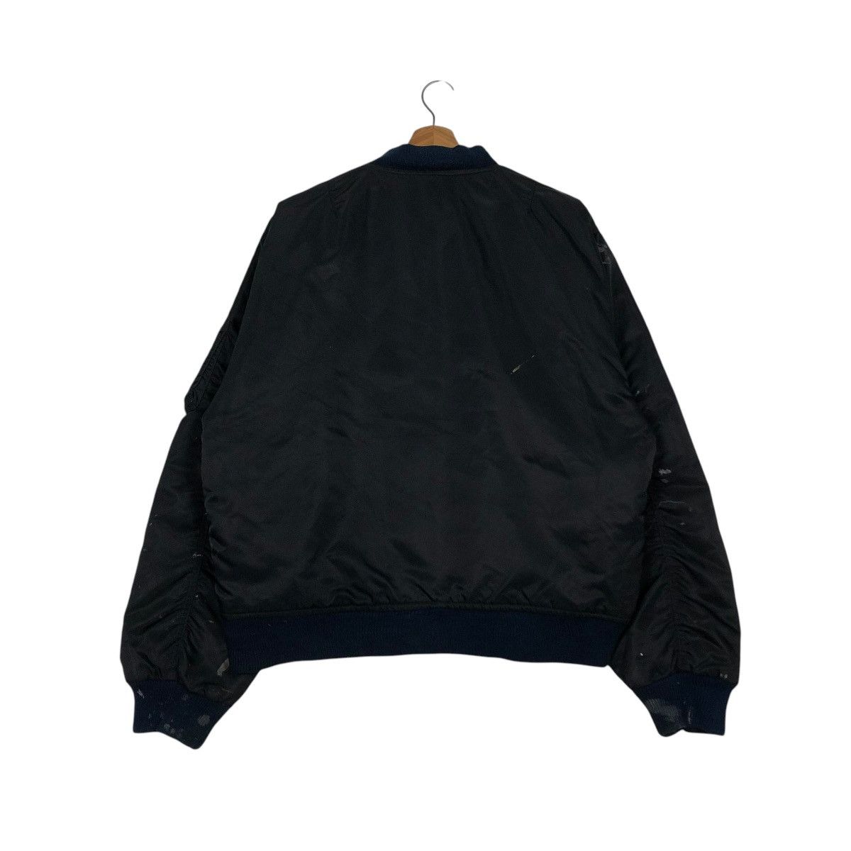 Japanese Brand 🔥VINTAGE BOMBER JACKET MA-1 MILITARY IRISH ISSEY MIYAKE Size US M / EU 48-50 / 2 - 10 Thumbnail