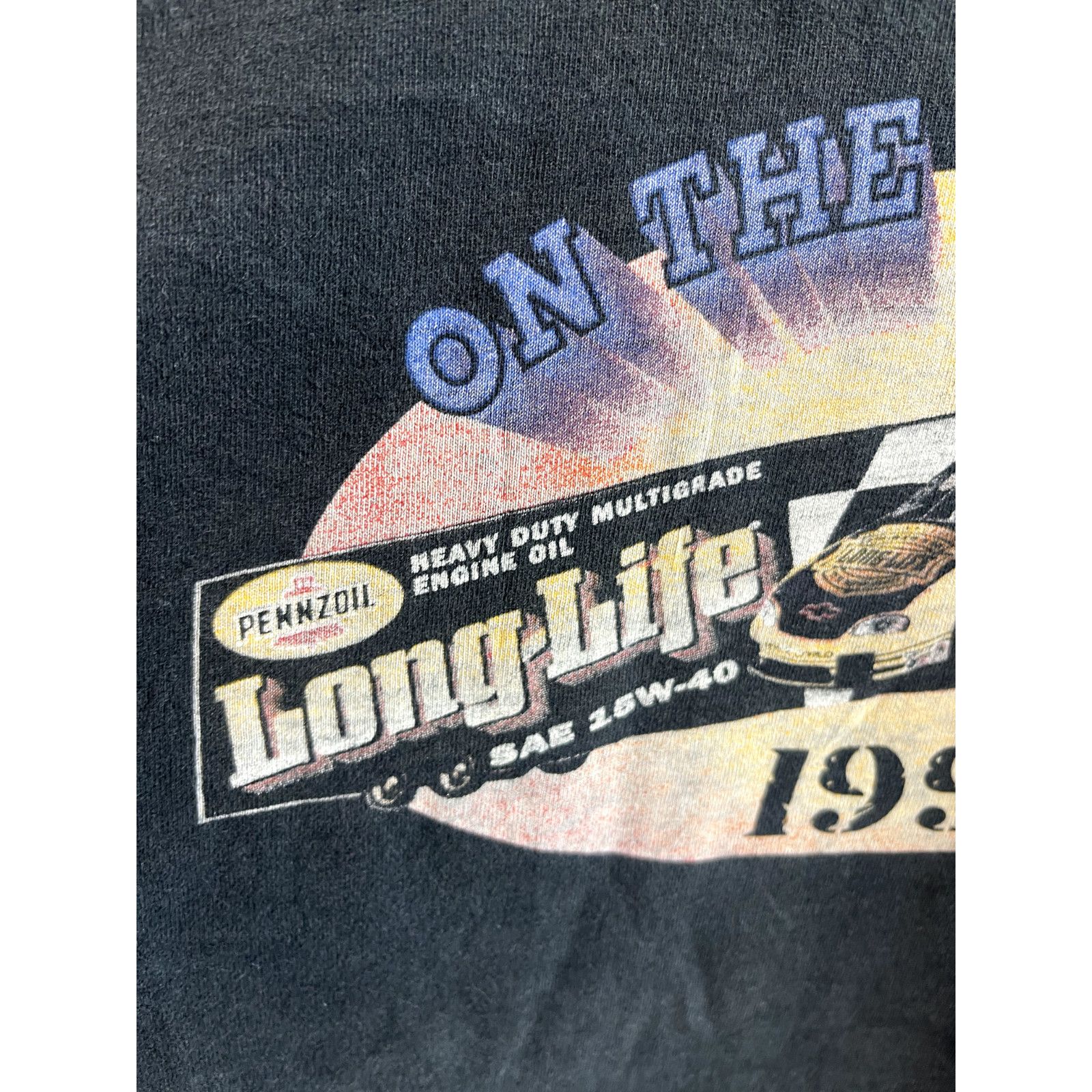 Fruit Of The Loom VTG 1999 PENZOIL NASCAR x HARLEY DAVIDSON LONG LIFE ON THE R Size US XL / EU 56 / 4 - 4 Thumbnail