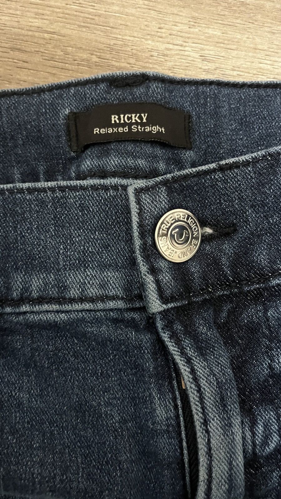 True Religion True Religion Ricky Blue/Red Denim Jeans Size US 34 / EU 50 - 6 Thumbnail