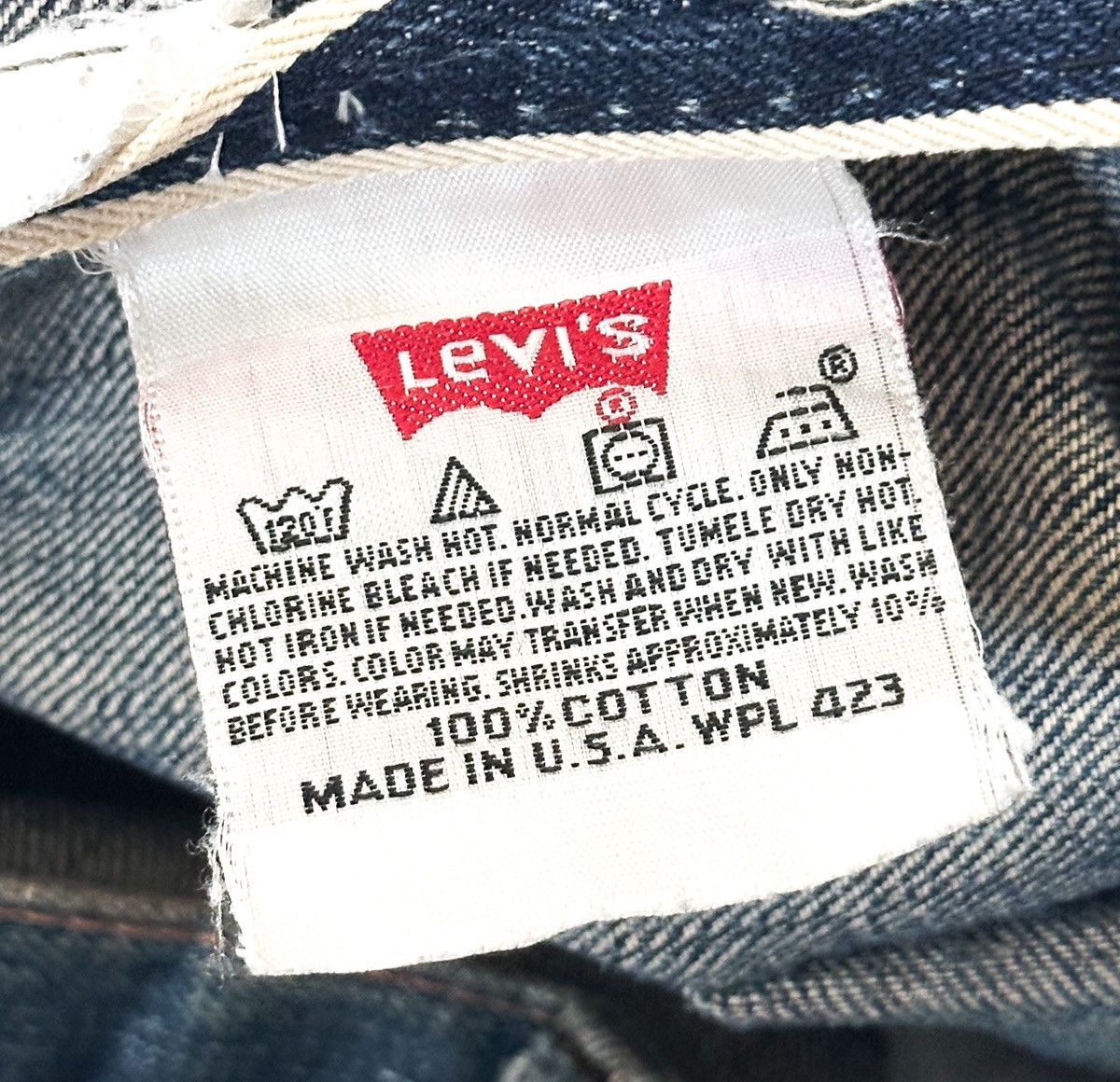 Levi's 501 BIG E THRASHED & Repaired Denim Size US 33 - 10 Thumbnail