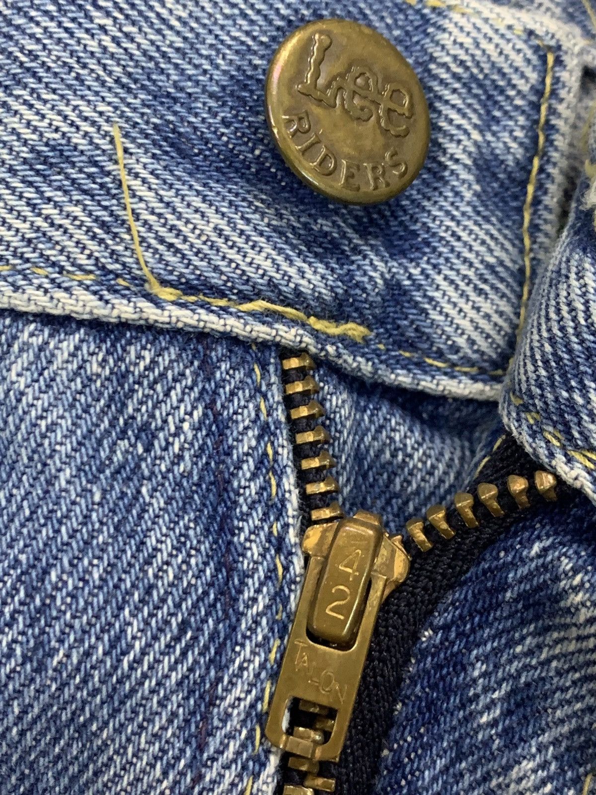 Lee Vintage 70s LEE RIDER JEANS.zip talon made in USA. Size US 30 / EU 46 - 7 Thumbnail