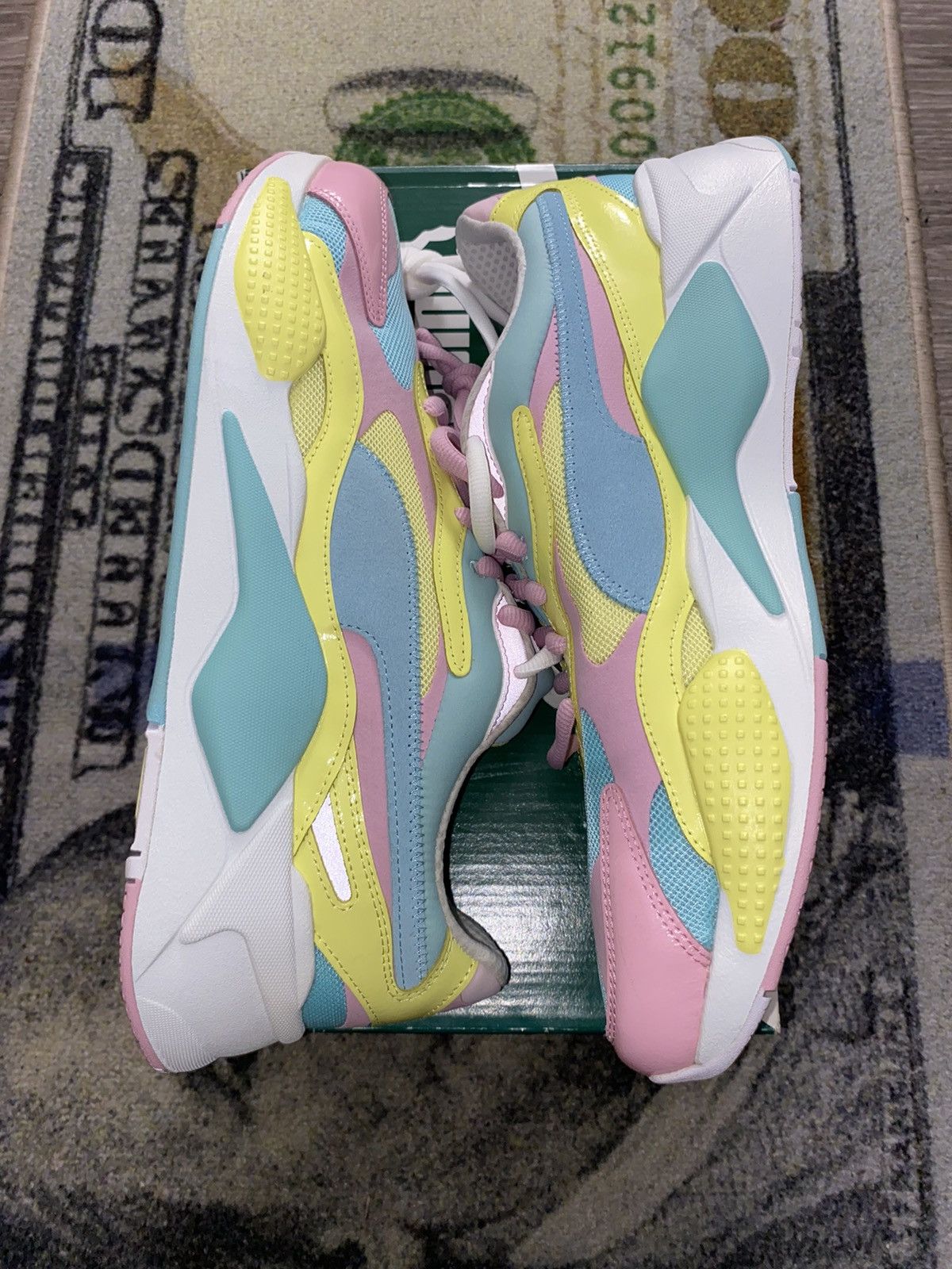 Puma Puma RS-X3 Plastic Gulf Stream Sunny Lime Sneakers Size US 14 / EU 47 - 1 Thumbnail