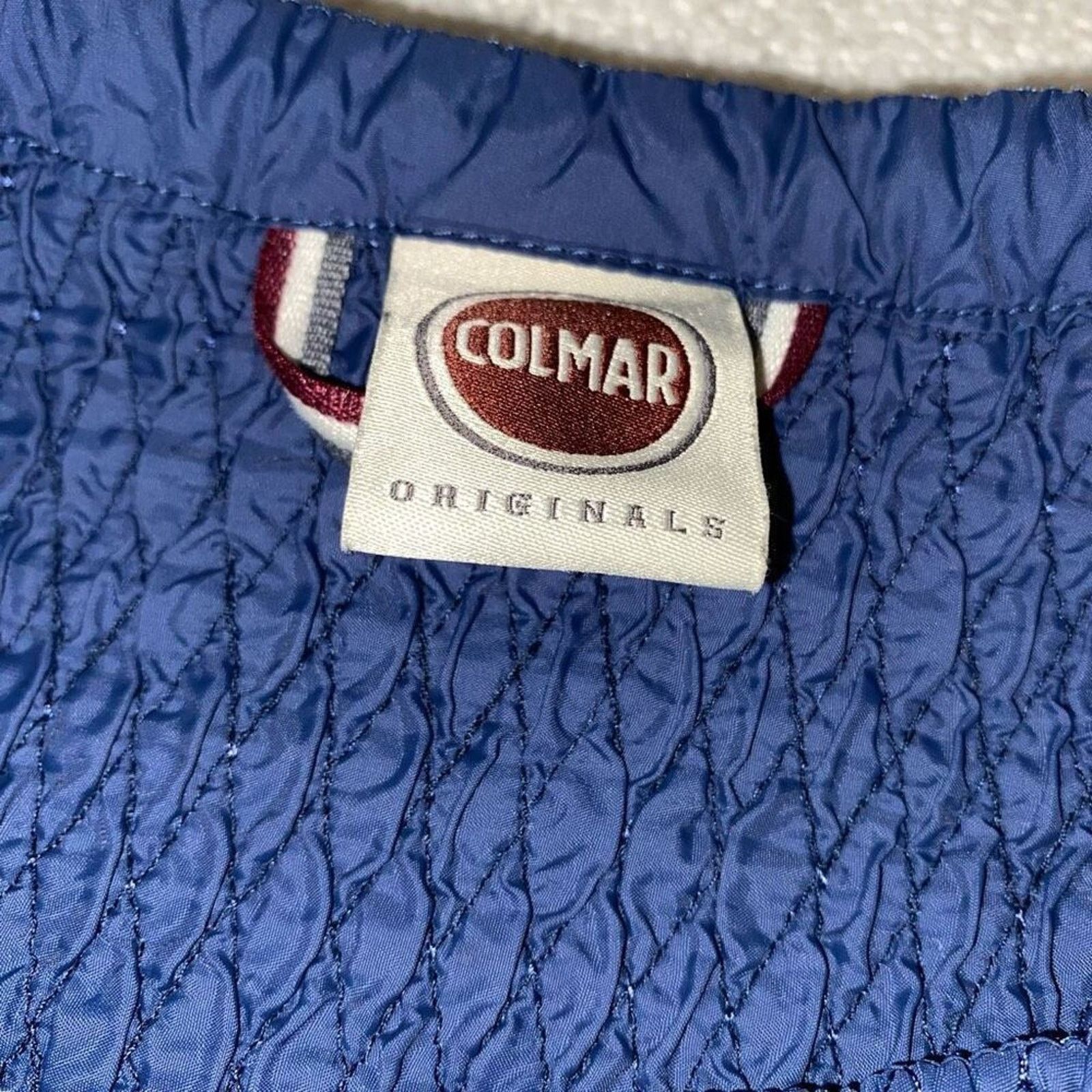 Colmar Colmar Blue Textured Zip Front Blazer Jacket | Sz 40 (US 4) Size S / US 4 / IT 40 - 2 Thumbnail