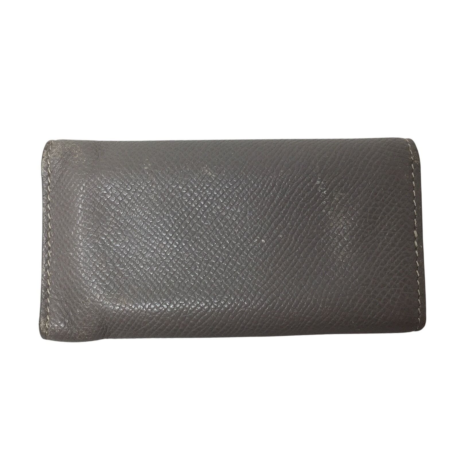 Tod's TOD'S 5 Key Keyholder Wallet - Beige/Gray Pebbled Leather Size ONE SIZE - 2 Thumbnail