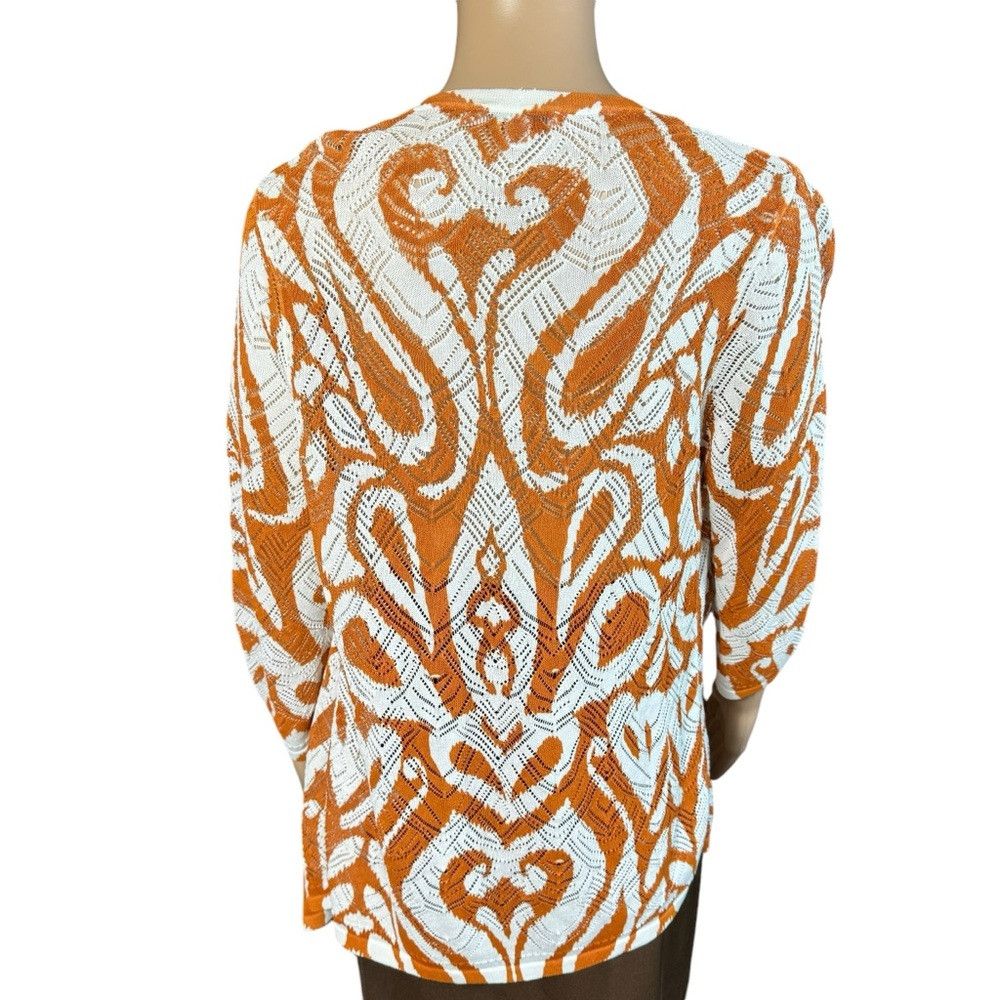 Chicos New Chico's Summer Romance Abstract Cardigan Size 0 US S Size S / US 4 / IT 40 - 4 Thumbnail