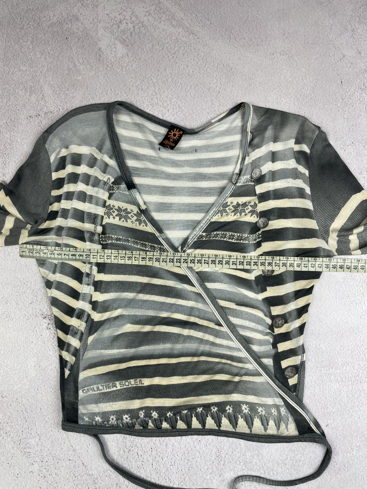 Jean Paul Gaultier JPG Soleil Long-Sleeve VNeck Shirt Jean Paul Gaultier Unique Size M / US 6-8 / IT 42-44 - 18 Thumbnail