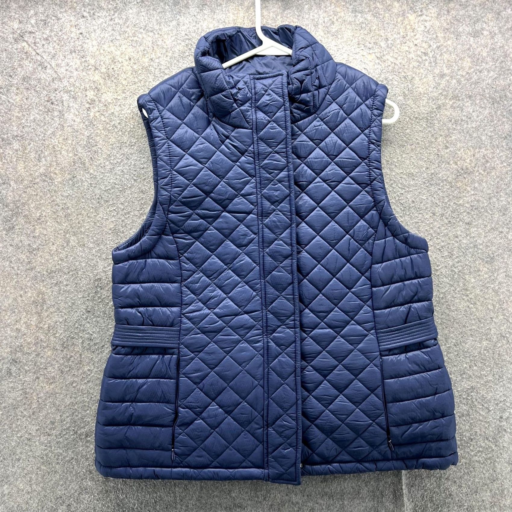 Tommy Hilfiger Tommy Hilfiger Vest Womens Large Blue Quilted Puffer Insulated Zip Stand Collar Vest Womens L Blue Quilted Puffer Insulated Zip Stand Collar Size L / US 10 / IT 46 - 2 Thumbnail