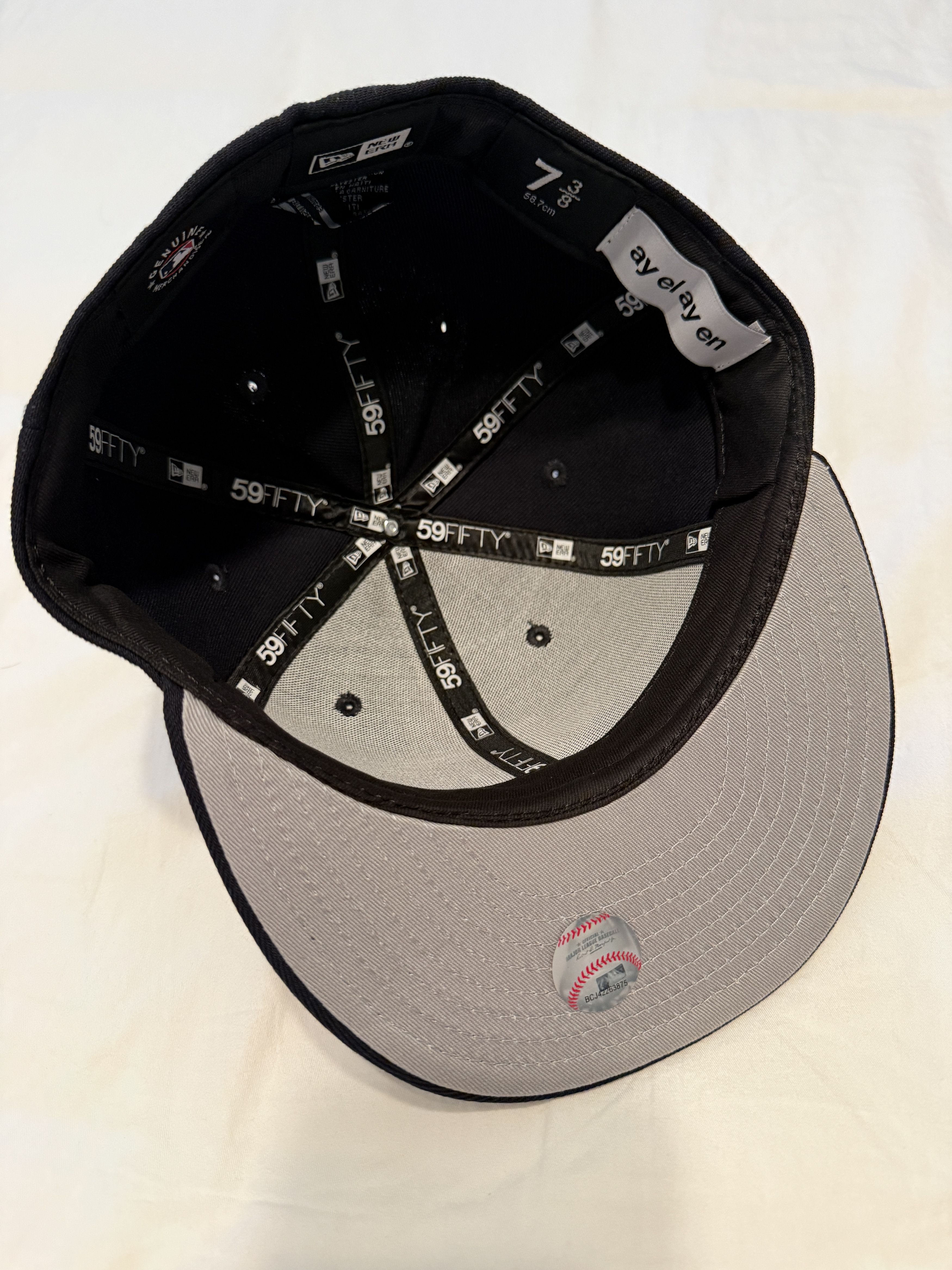 ay el ay en Ay El Ay En Navy El Ay LA Dodgers New Era 59Fifty -- 7 3/8 Size ONE SIZE - 6 Thumbnail