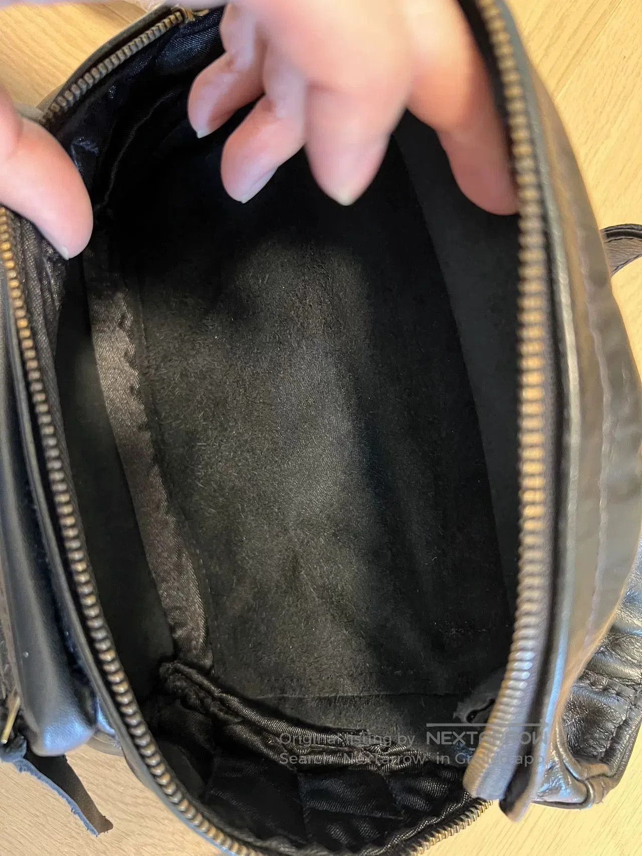 Japanese Brand Langlitz Waist Bag in Black Leather. Size ONE SIZE - 7 Thumbnail