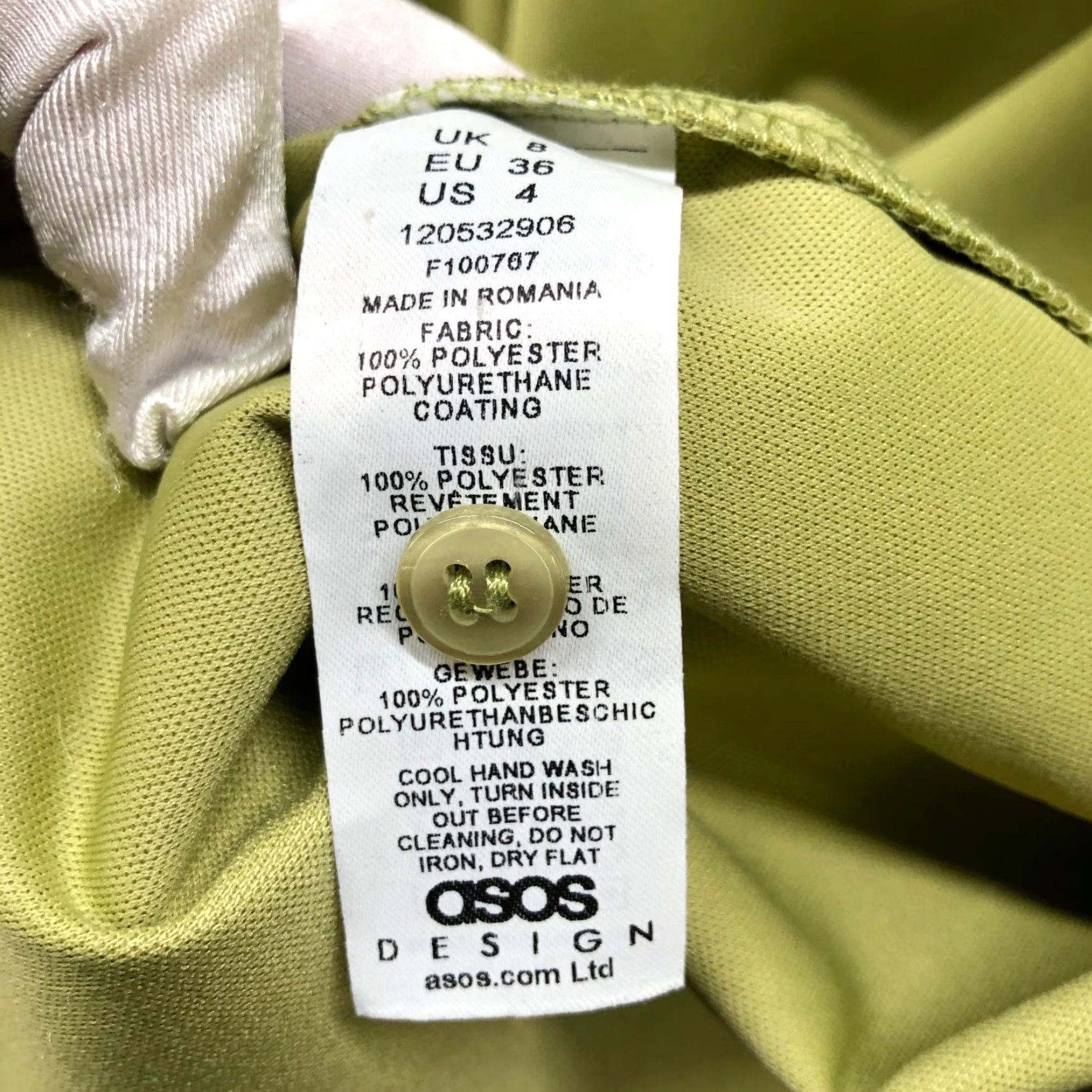 Asos ASOS Faux Leather Oversized Shirt Jacket Womens 4 (S) Lime Green Shacket Shirt Jacket Womens 4 Lime Green ASOS Oversized Shacket Green Casual 90s? Size S / US 4 / IT 40 - 4 Thumbnail