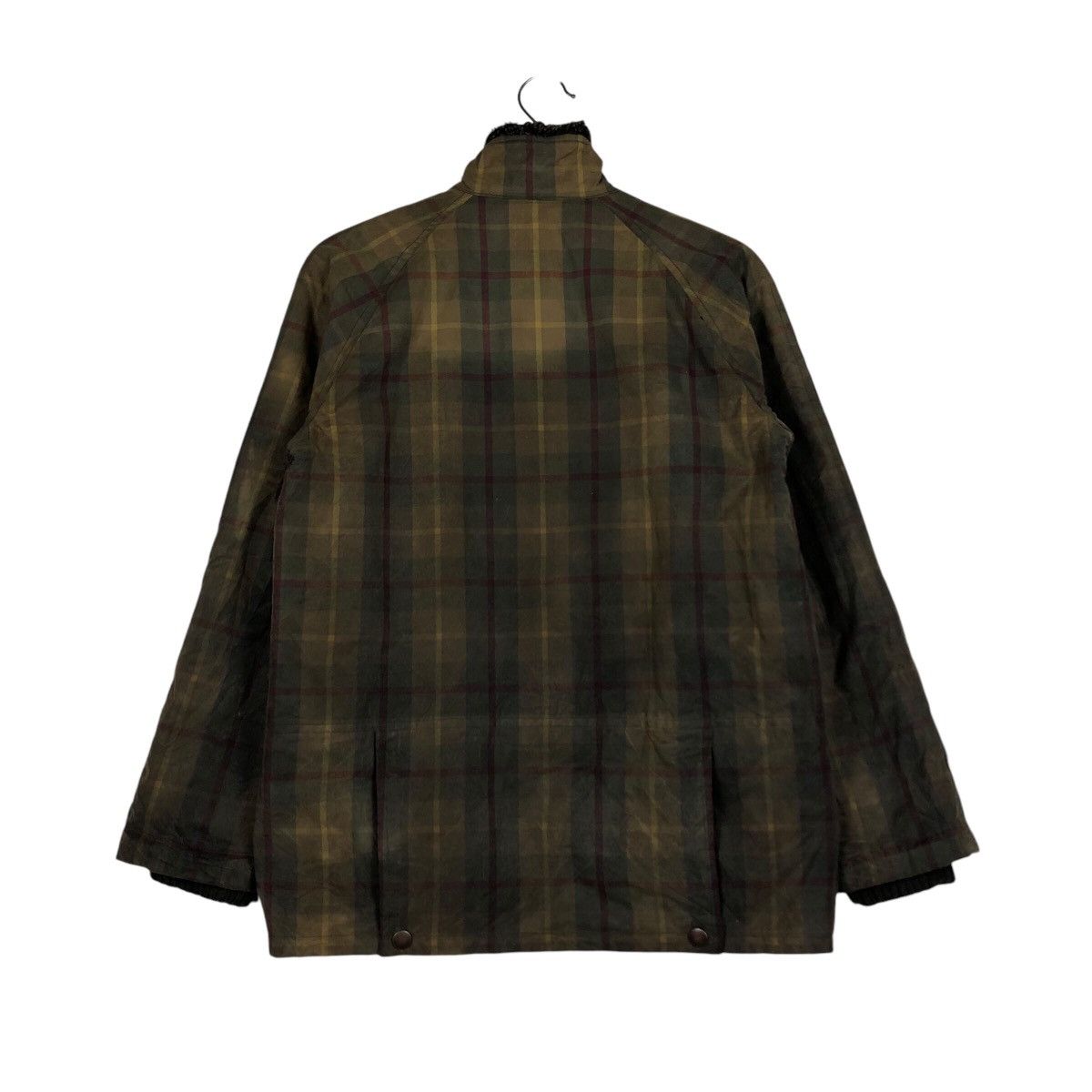 Japanese Brand Vintage Chore Worker Jacket blanc bleu minuit Tartan Design Size US M / EU 48-50 / 2 - 9 Thumbnail
