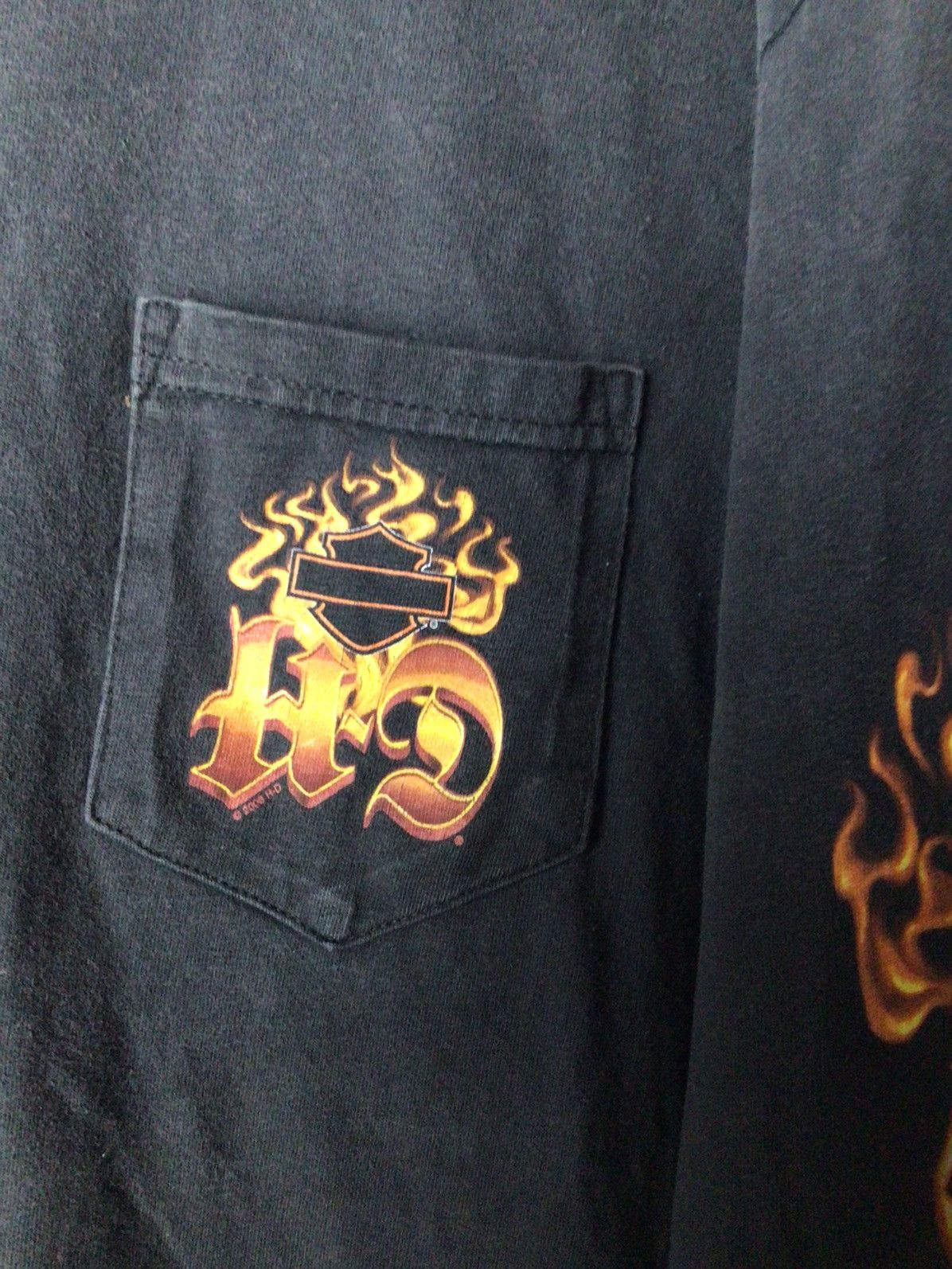 Harley Davidson × Rap Tees × Vintage Harley-Davidson long sleeve fire pattern 2006 Size US XL / EU 56 / 4 - 3 Thumbnail