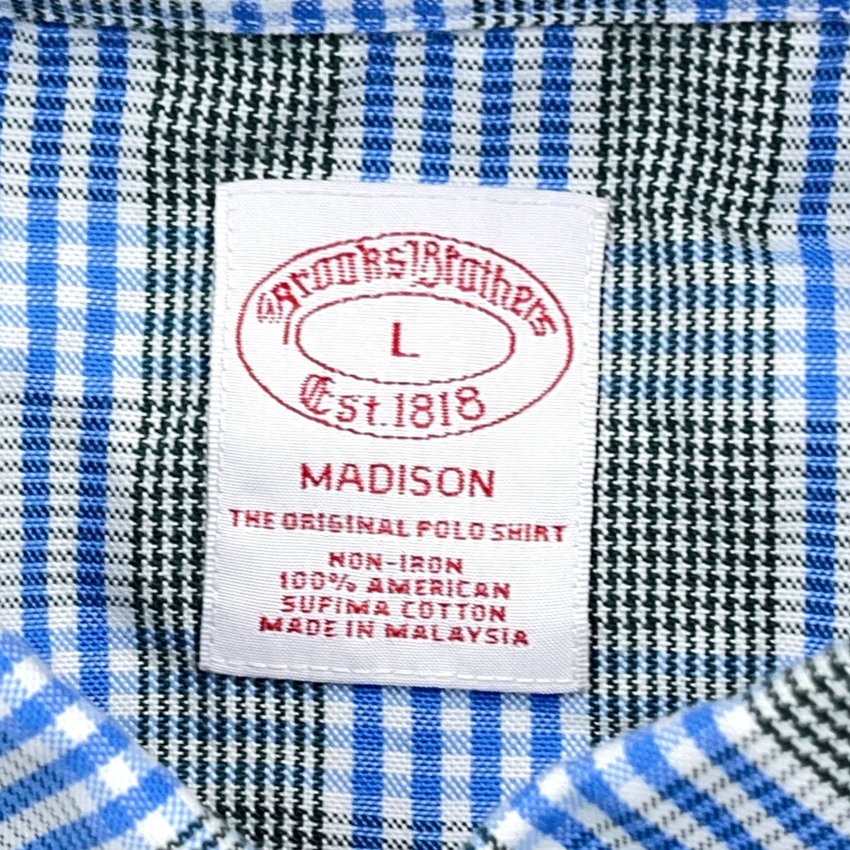 Brooks Brothers Brooks Brothers Shirt Men L Blue Button-Up Oxford Cloth Regent OCBD Casual Preppy Modern 90s? (Note: retro and event terms not in original) Size US L / EU 52-54 / 3 - 5 Thumbnail