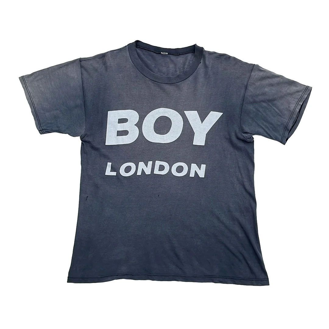Vintage Boy London 80s Vtg Faded Logo England TShirt Grailed