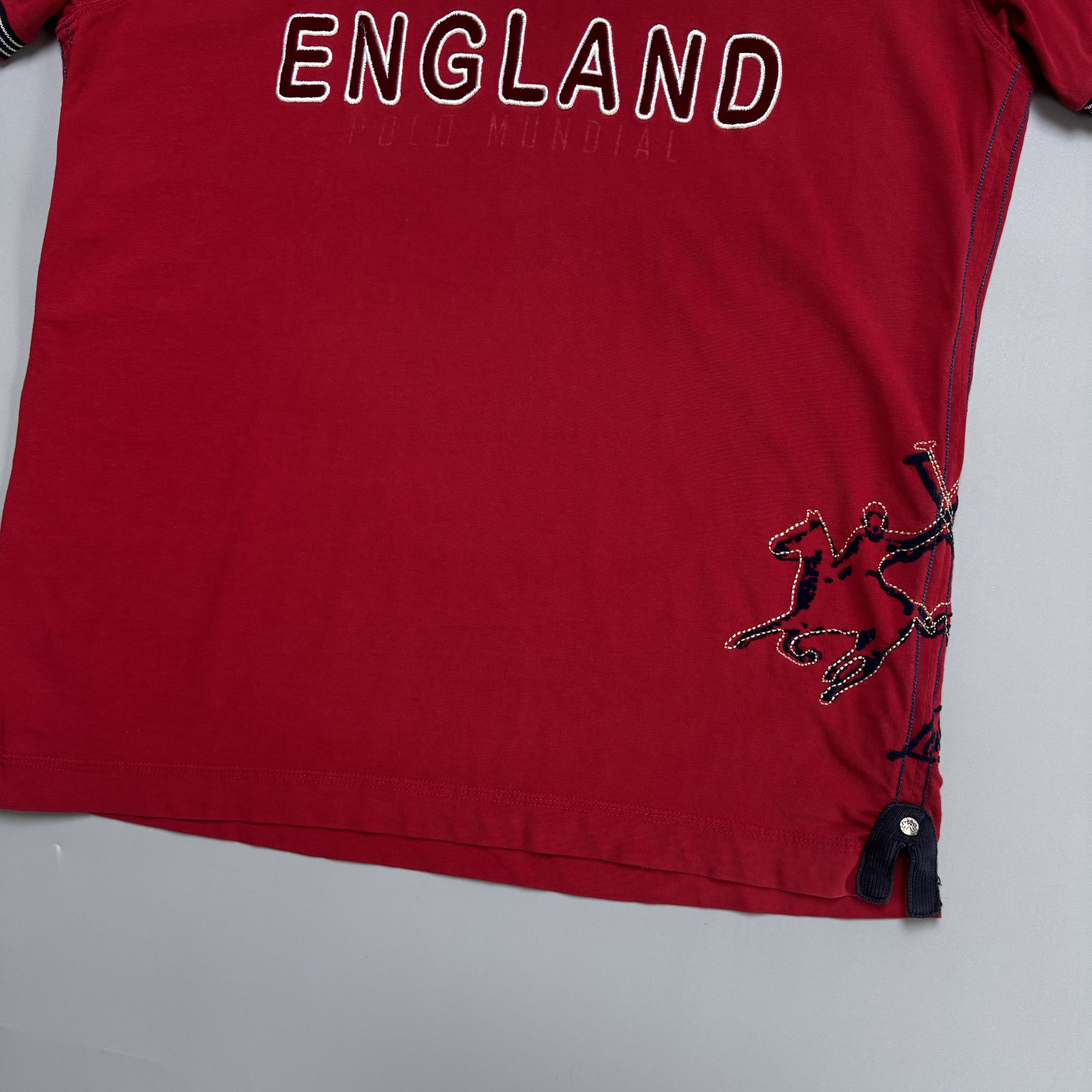 La Martina × Polo Ralph Lauren × Vintage LA MARTINA ENGLAND POLO TEAM CHIEF KEEF STYLE POLOS SHIRT Size US L / EU 52-54 / 3 - 7 Thumbnail