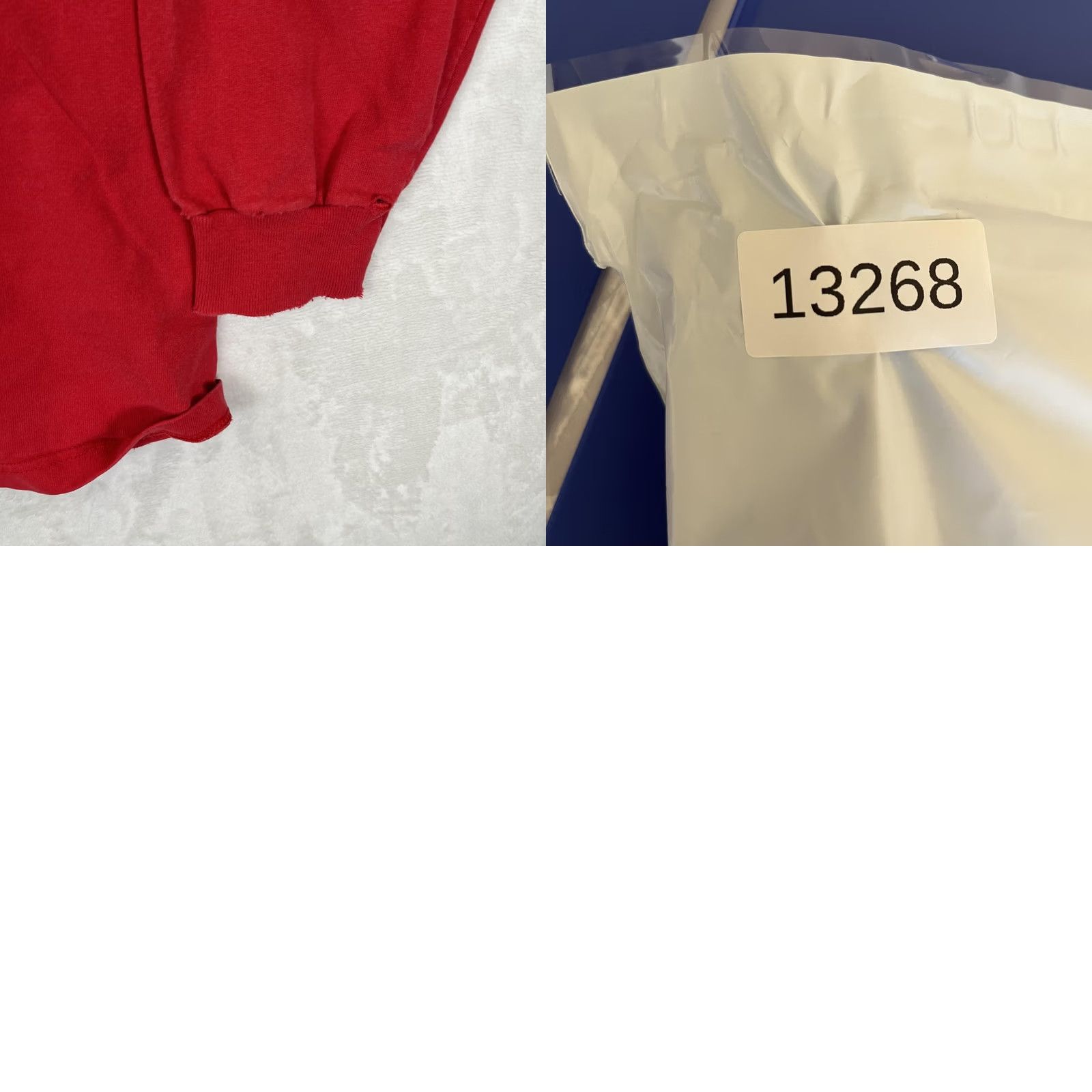 Vintage Vintage Santee Long Sleeve T-Shirt Mens Large Red Solid Made USA 90s Blank Size US L / EU 52-54 / 3 - 9 Thumbnail