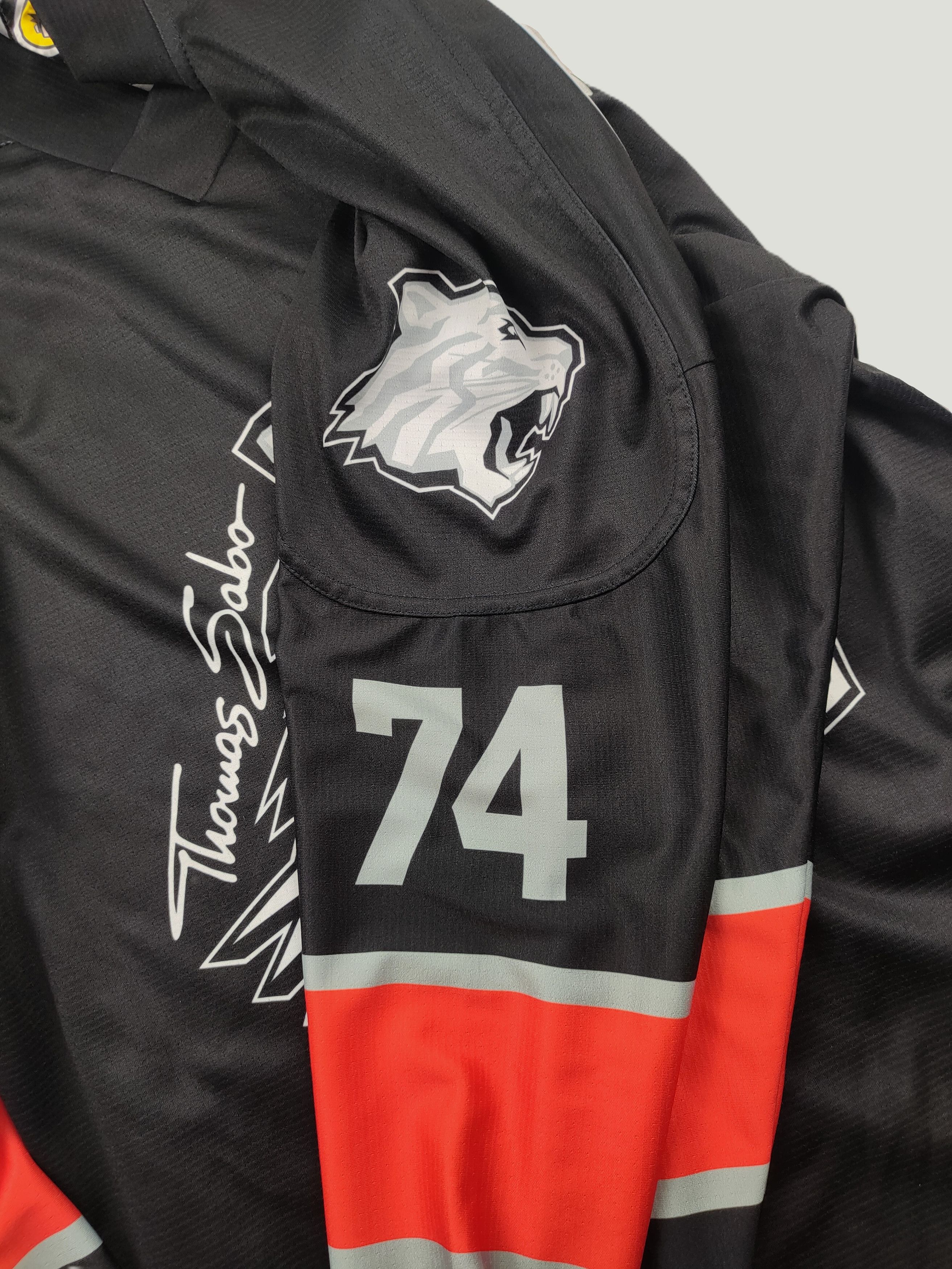 NHL Thomas Sabo Ice Tigers Nürnberg Hockey Jersey – FOX #74 – XL Size US XL / EU 56 / 4 - 4 Thumbnail